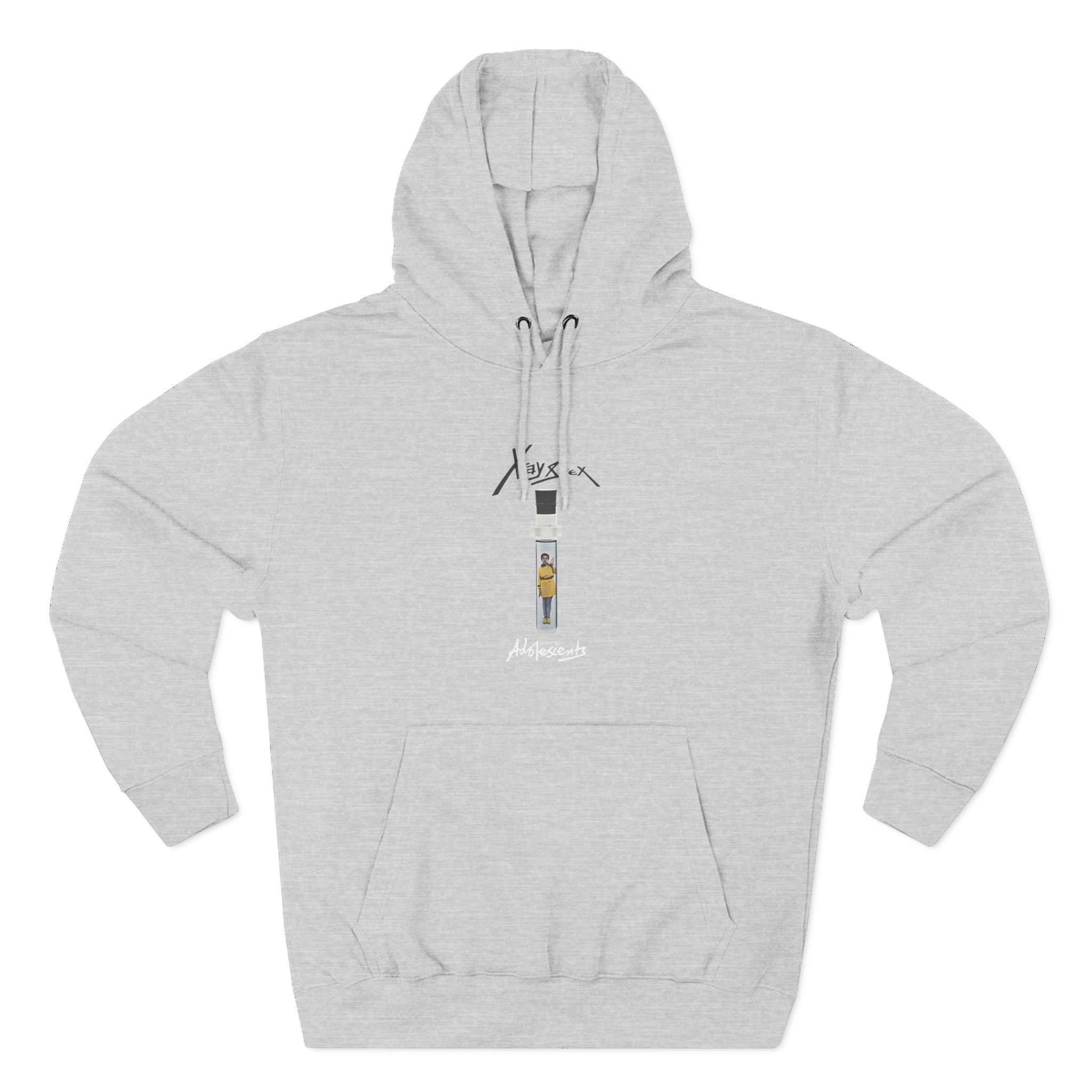 X-ray Spex Germ Free Single Tube Three-Panel Fleece Hoodie - Image 3