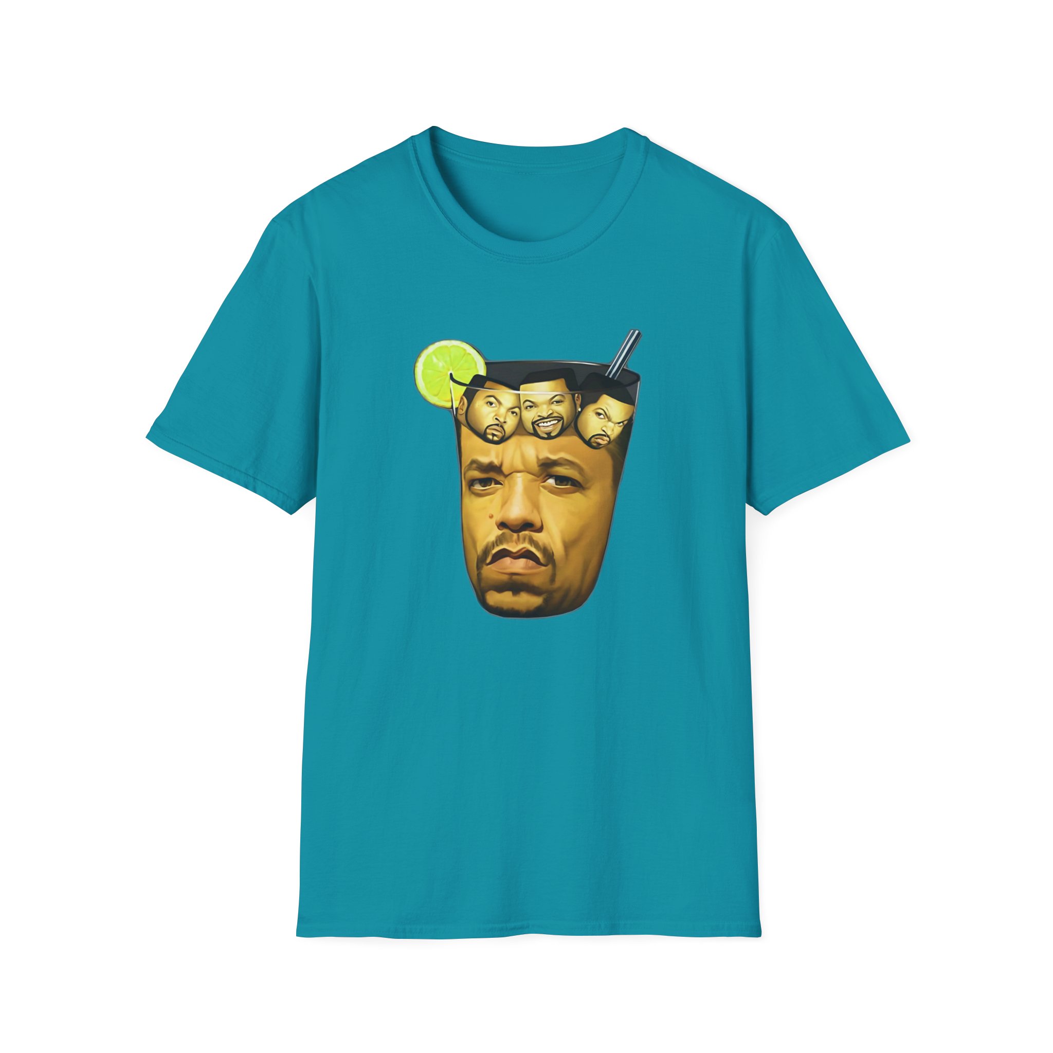 Ice Cube In Iced Tea Unisex Softstyle T-Shirt - Image 9