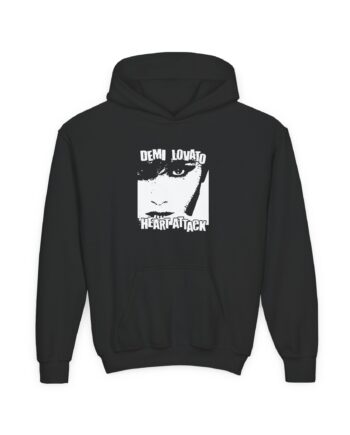 D L Heart Attack Anniversary Youth Heavy Blend Hooded Sweatshirt