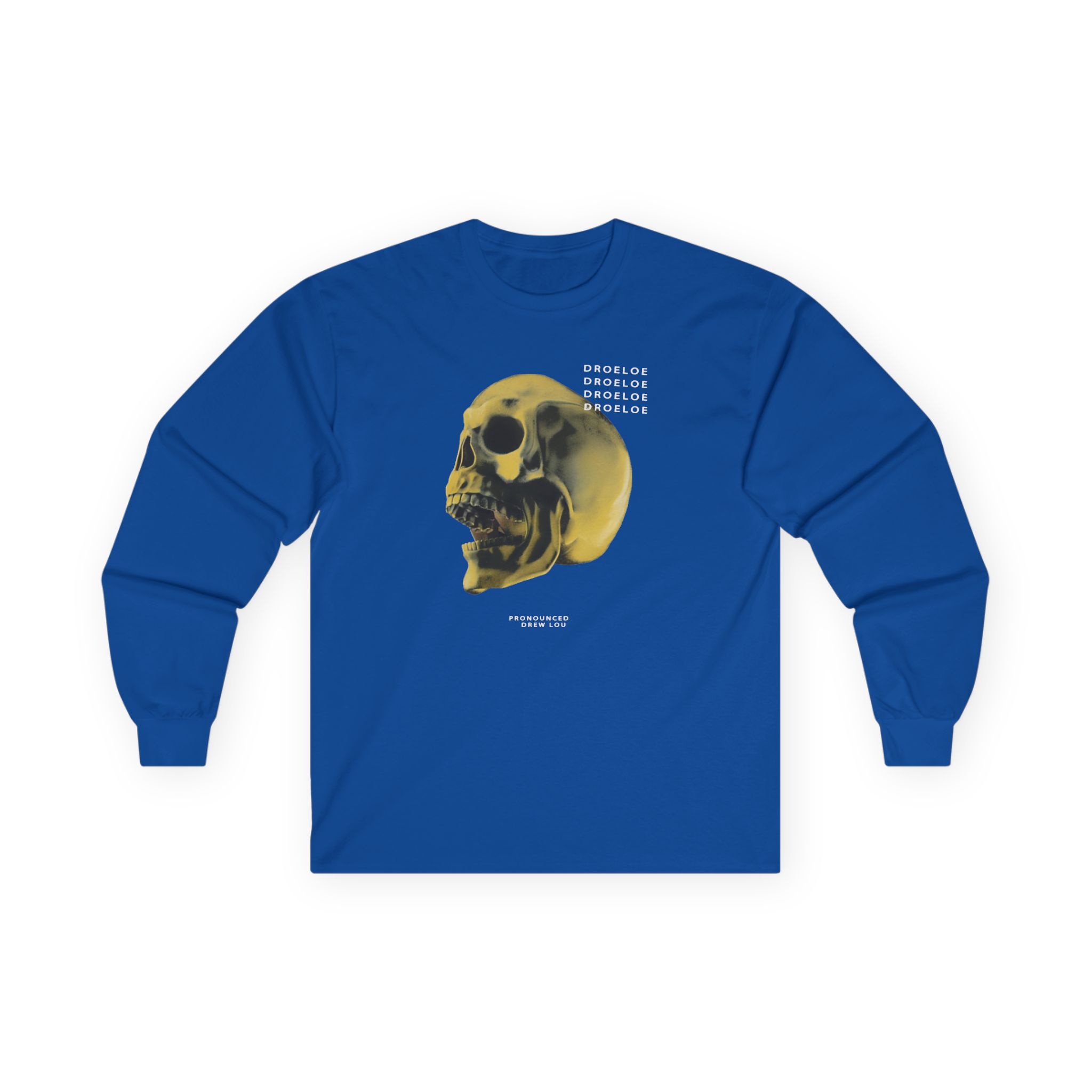 Deadbeats Gold Skull Unisex Ultra Cotton Long Sleeve Tee - Image 7