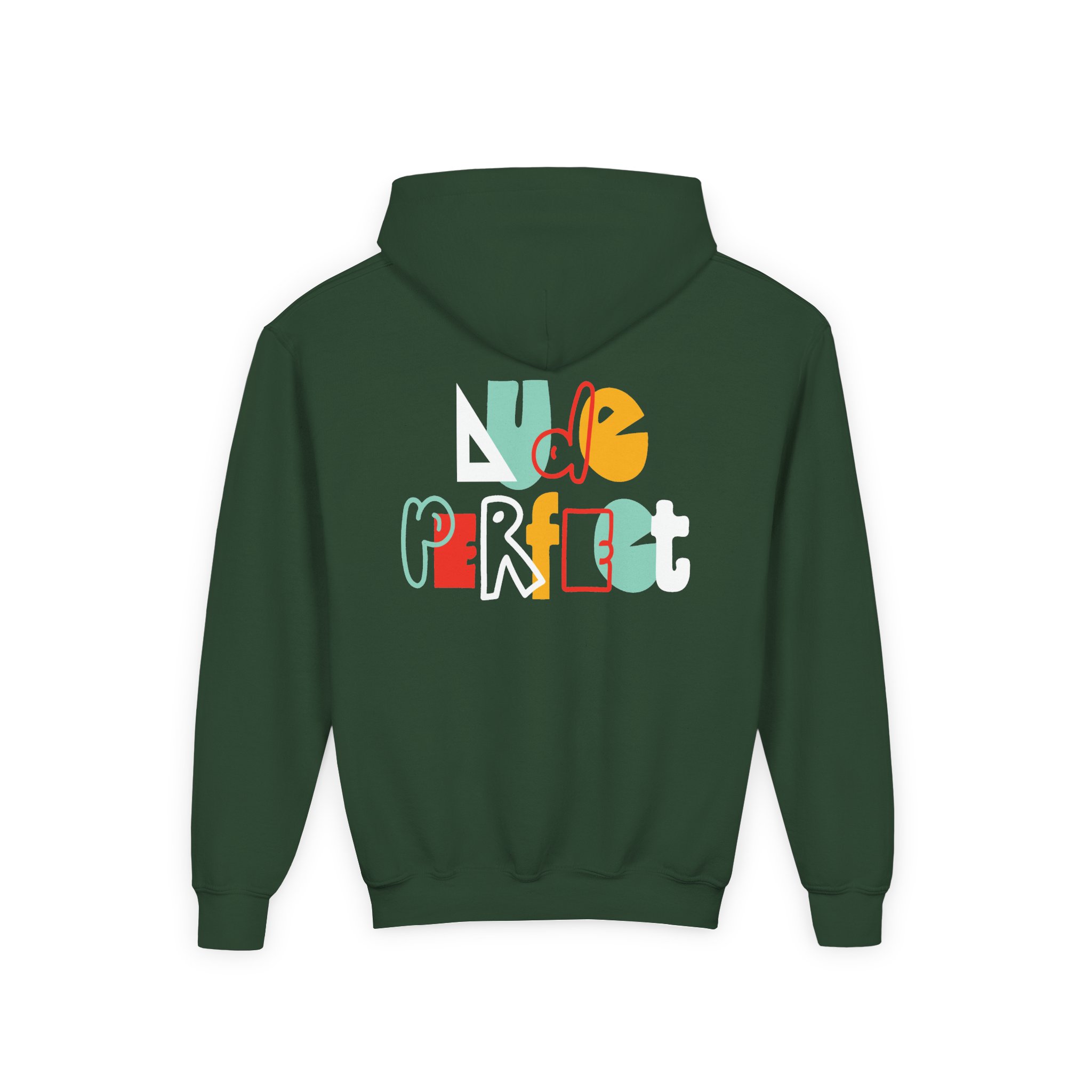 Dude Perfect Shape Youth Heavy Blend Hooded Sweatshirt - Image 6