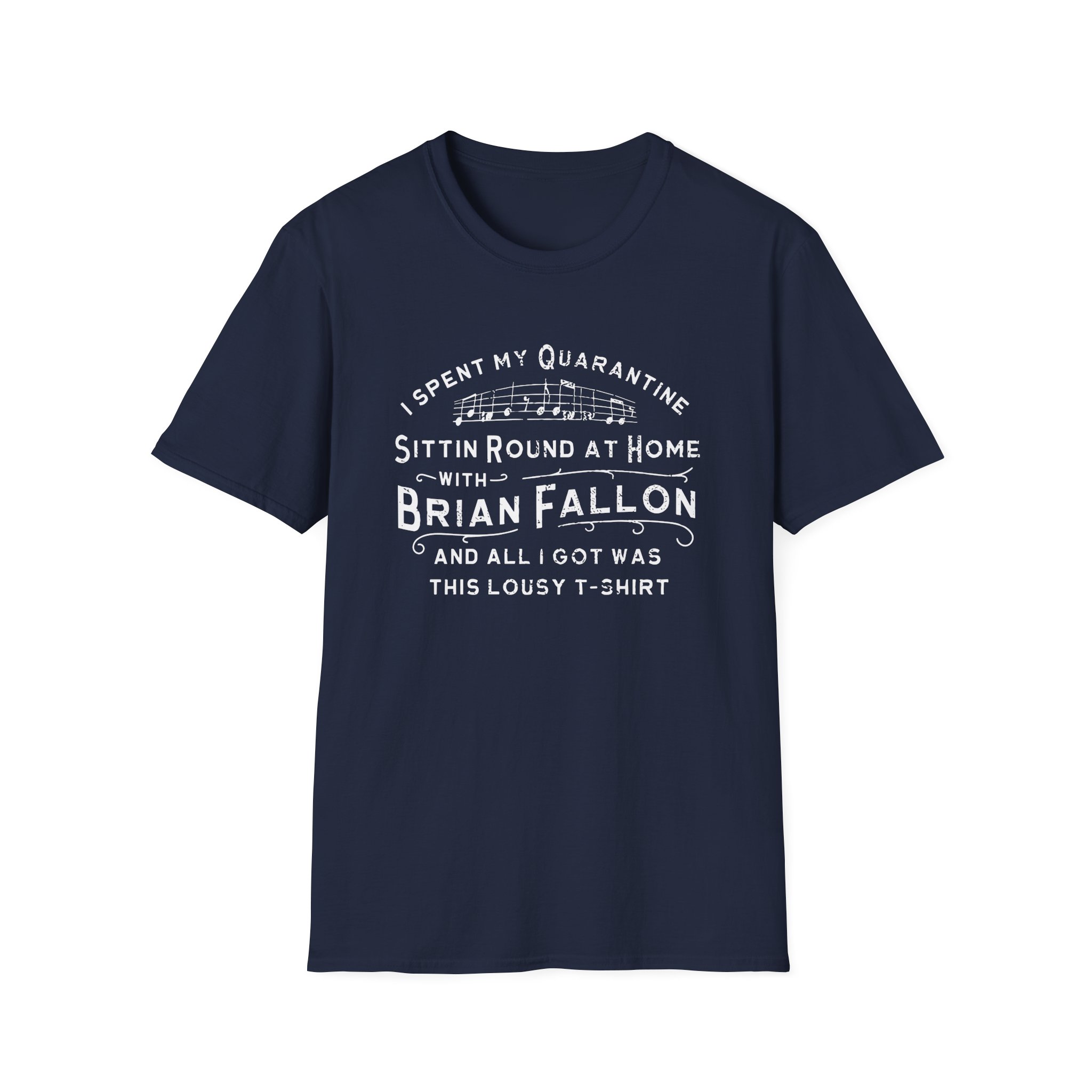 Brian Fallon Sittin Round Unisex Softstyle T-Shirt - Image 9