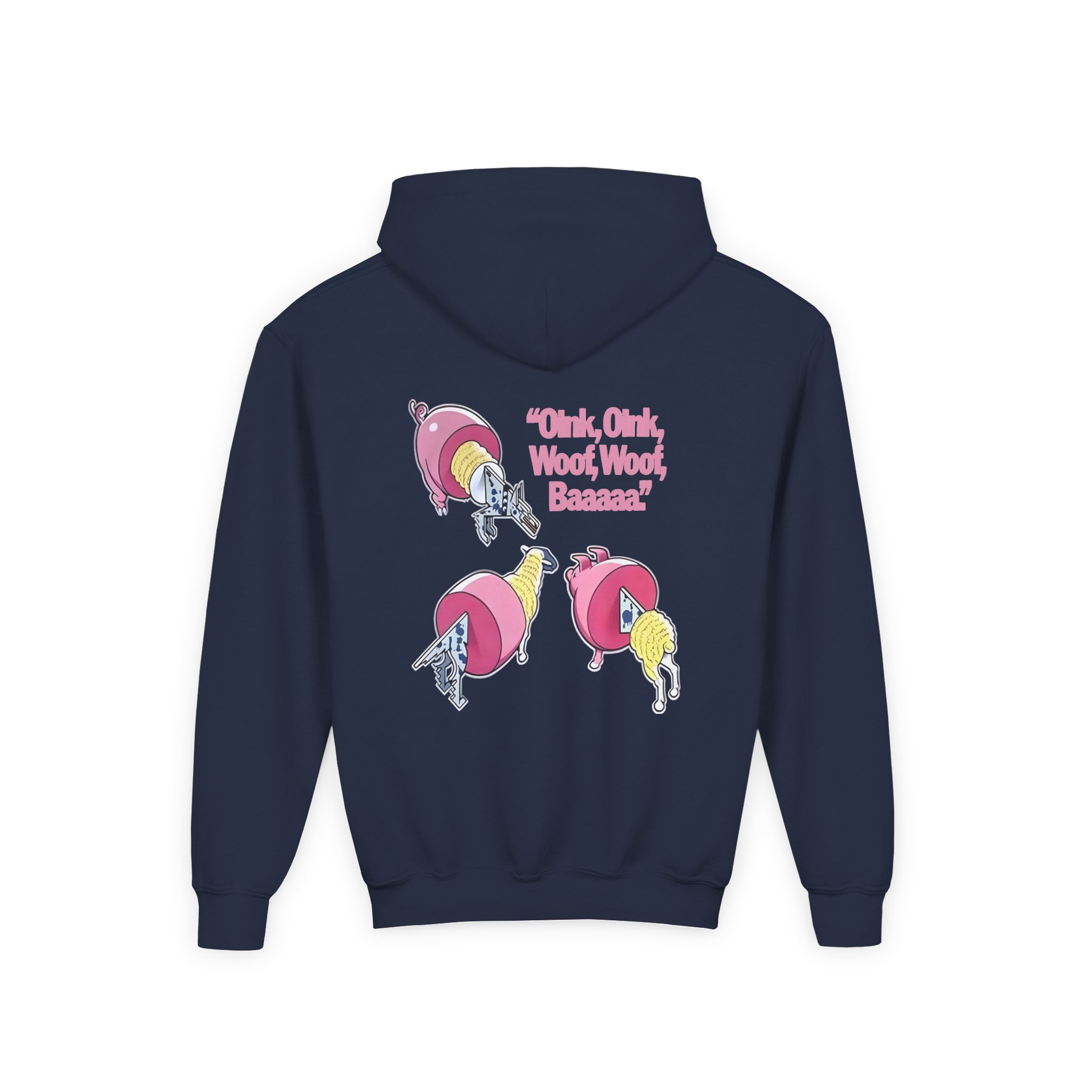 Pink Floyd Animals Oink Oink Youth Heavy Blend Hooded Sweatshirt - Image 6