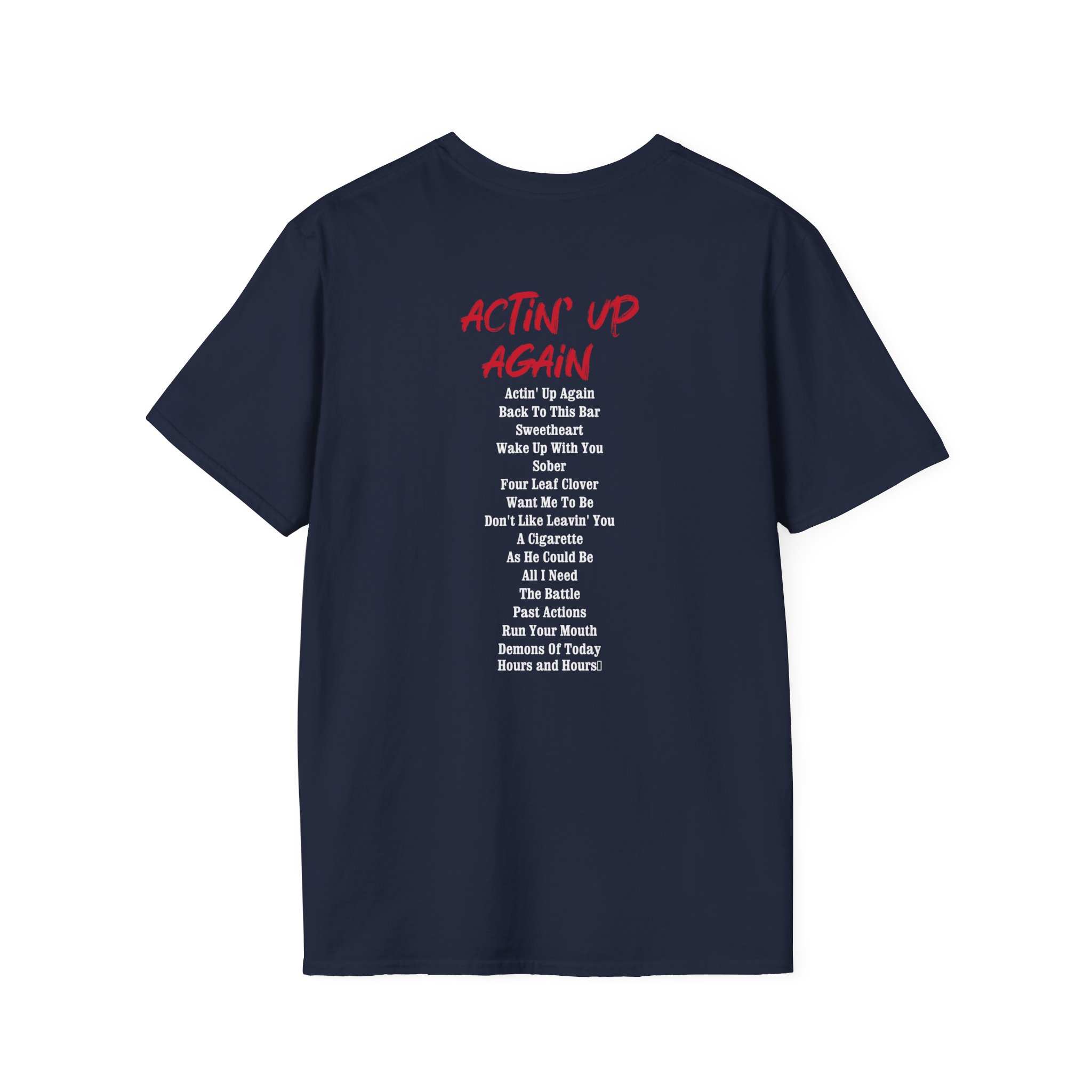 Gavin Adcock Actin' Up Again Album Unisex Softstyle T-Shirt - Image 16