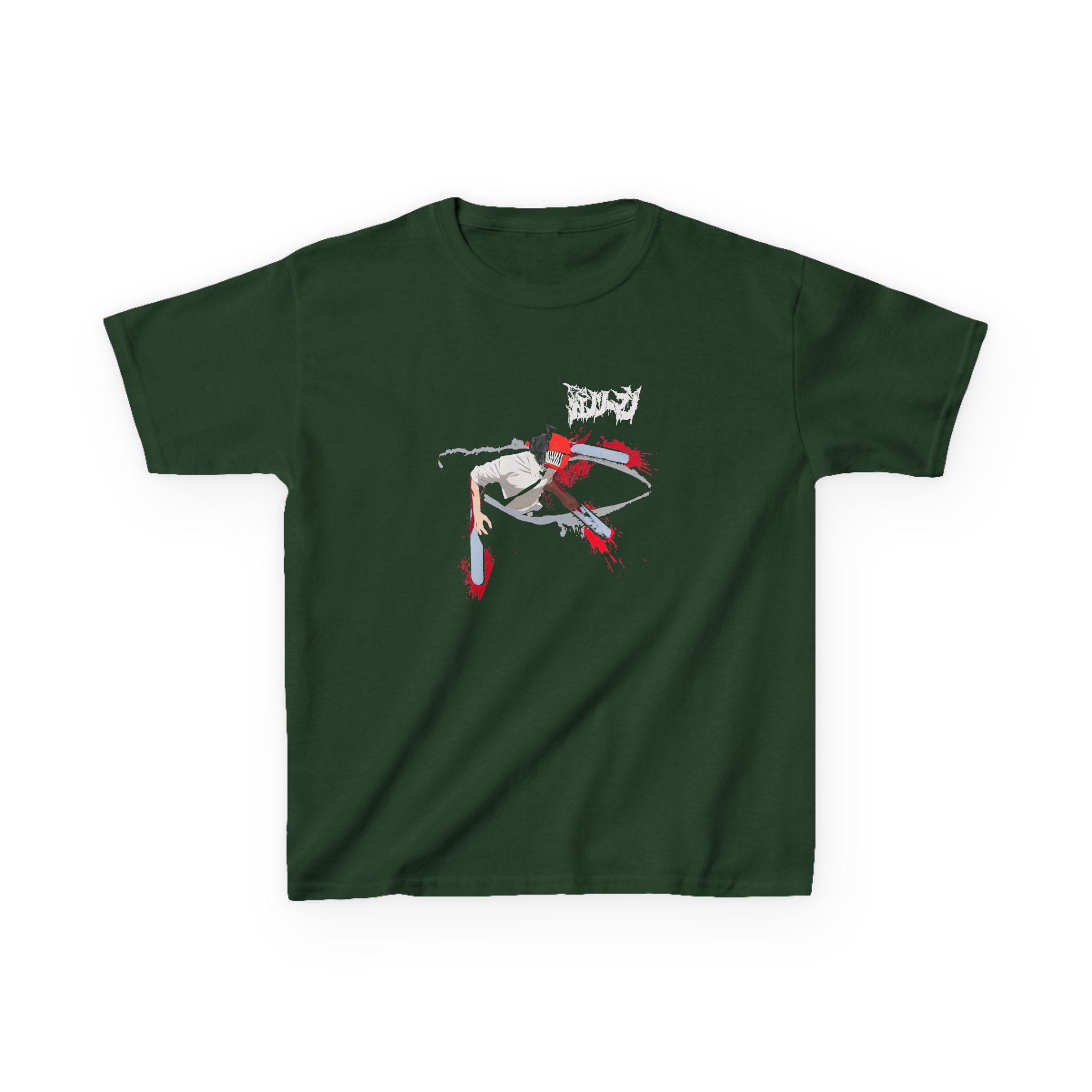 Chainsaw Man Denji Chainsaw Devil Kids Heavy Cotton™ Tee - Image 3