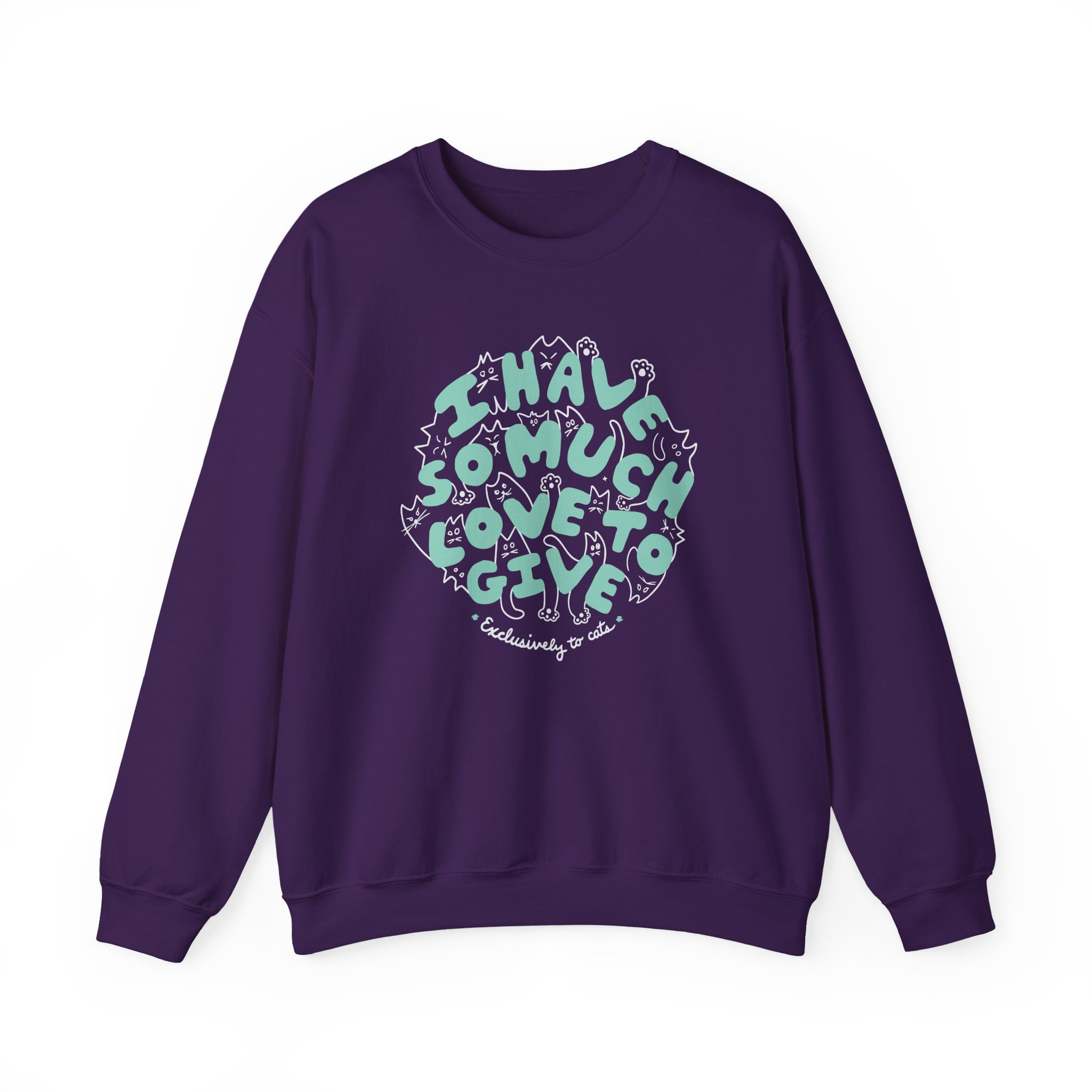 Dropout Exclusively To Cats Unisex Heavy Blend™ Crewneck Sweatshirt - Image 13