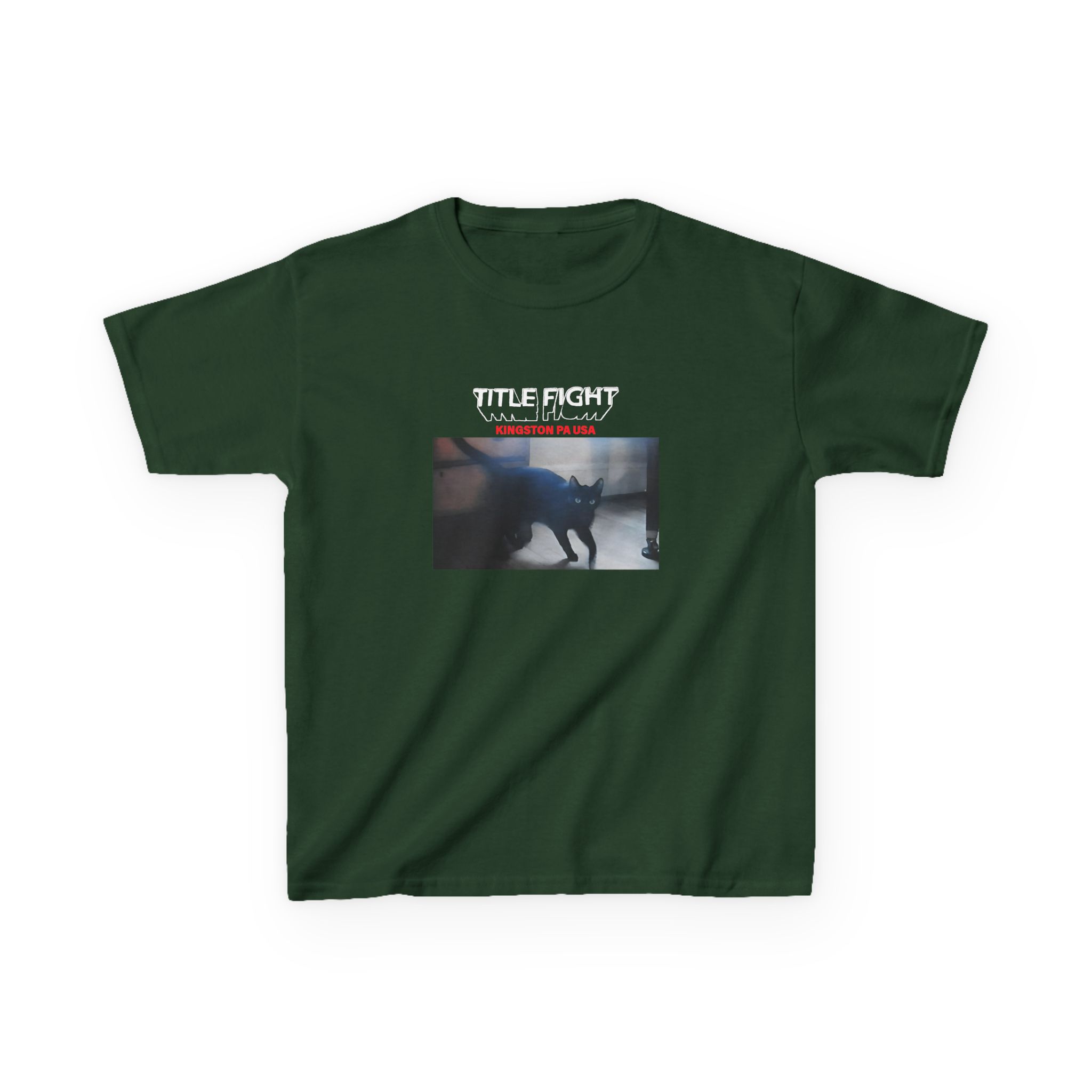 Kids Cold Cuts Title Fight Kingston Cat Heavy Cotton™ Tee - Image 5