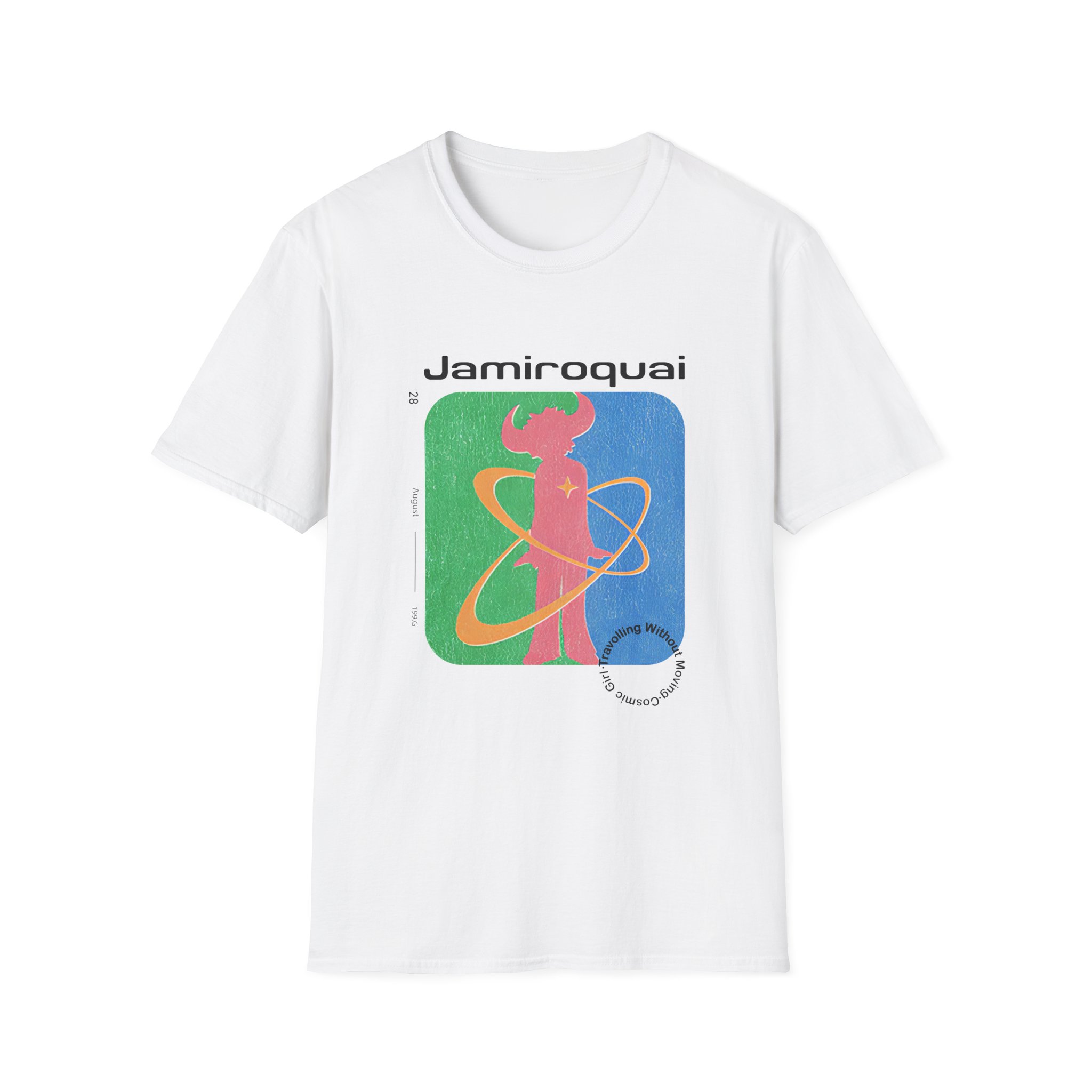 Calvin Harris Cosmic Girl Embroidered Unisex Softstyle T-Shirt - Image 3