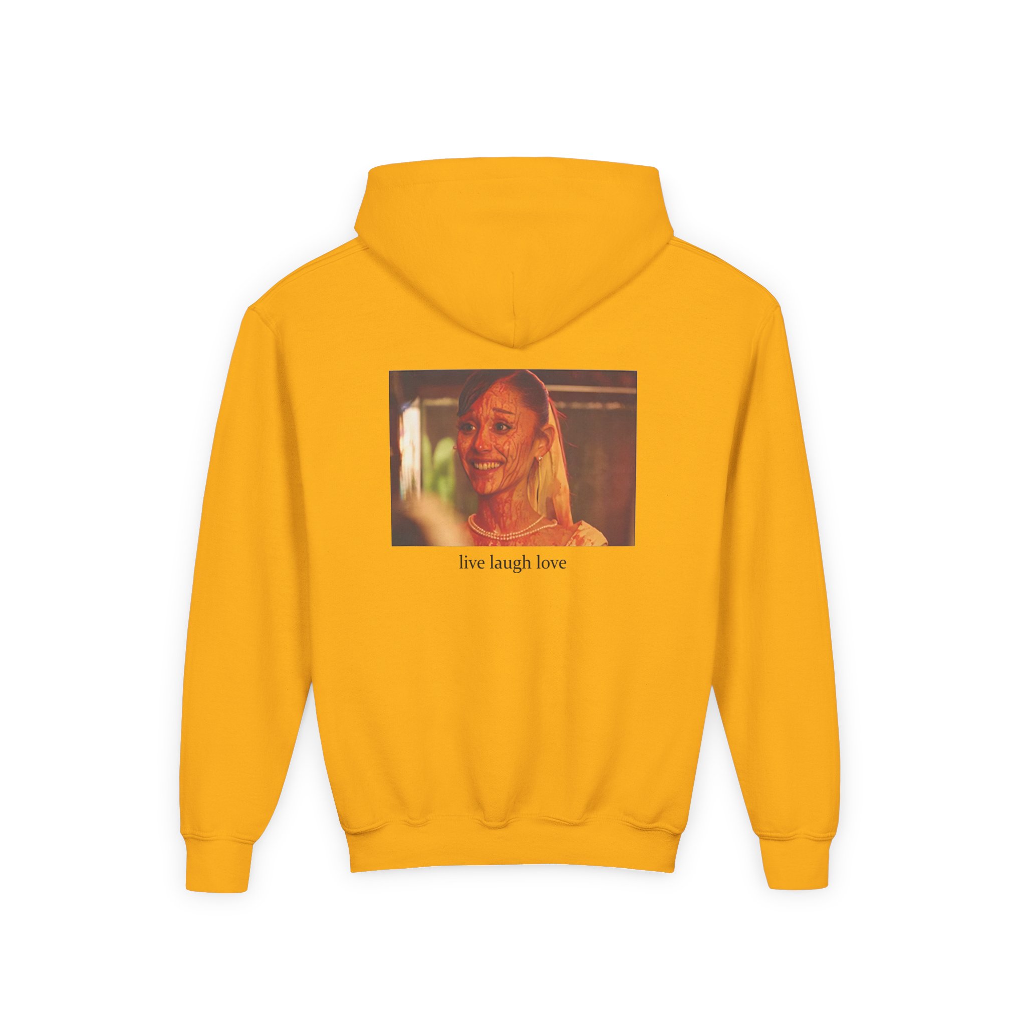AG petal live laugh love Youth Heavy Blend Hooded Sweatshirt - Image 6