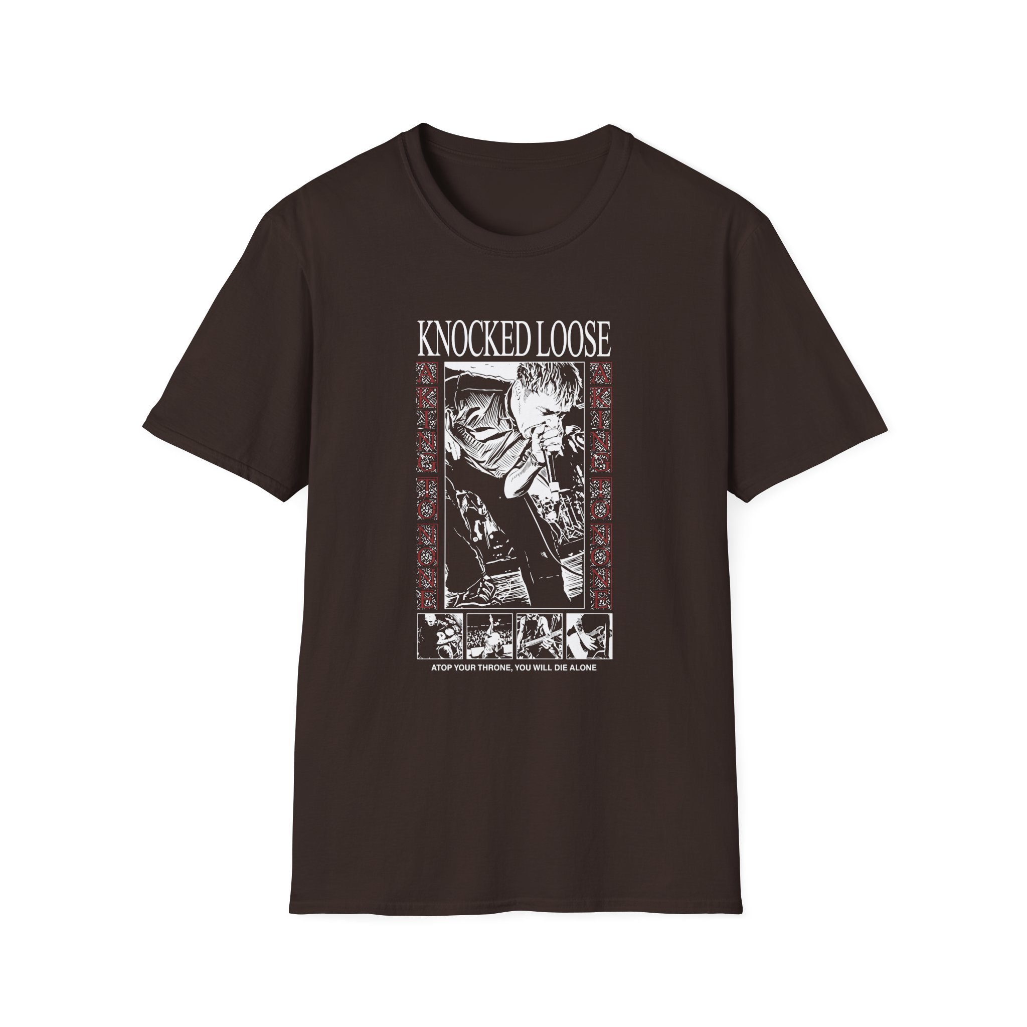 Knocked Loose Atop Your Throne Unisex Softstyle T-Shirt - Image 3
