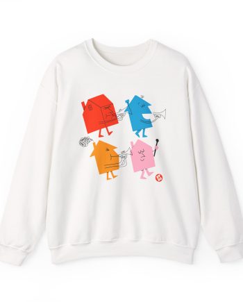 Love on Tour 4 Houses Raglan Unisex Heavy Blend™ Crewneck Sweatshirt