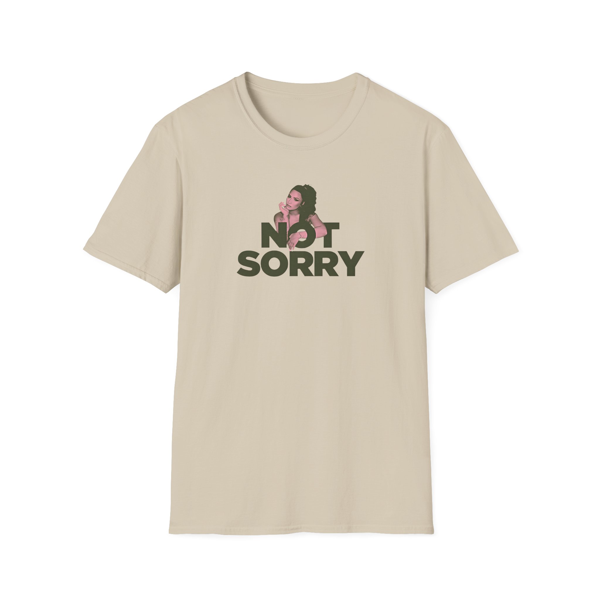 D L Not Sorry Unisex Softstyle T-Shirt - Image 3