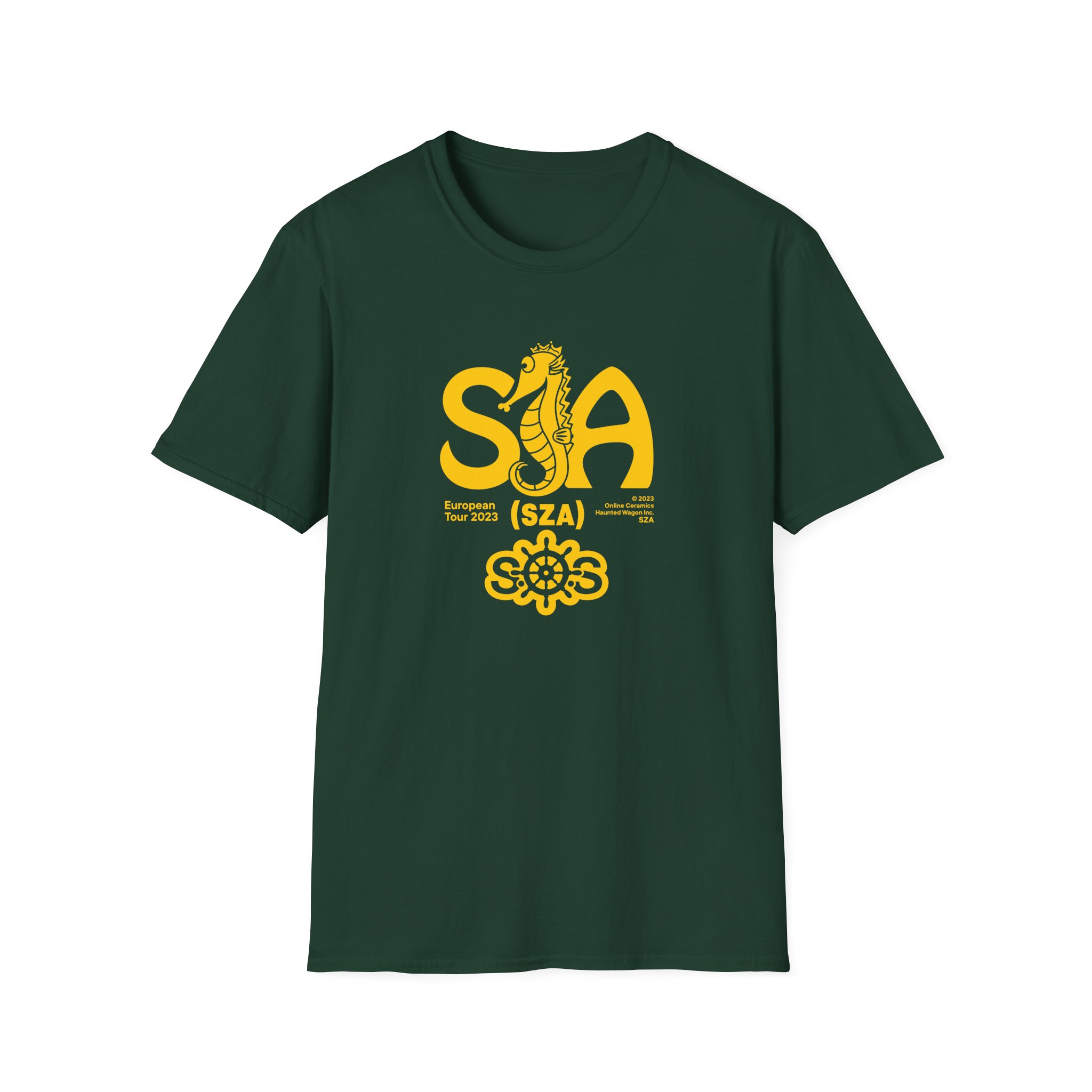 Sza Sos Seahouse Tour Unisex Softstyle T-Shirt - Image 5
