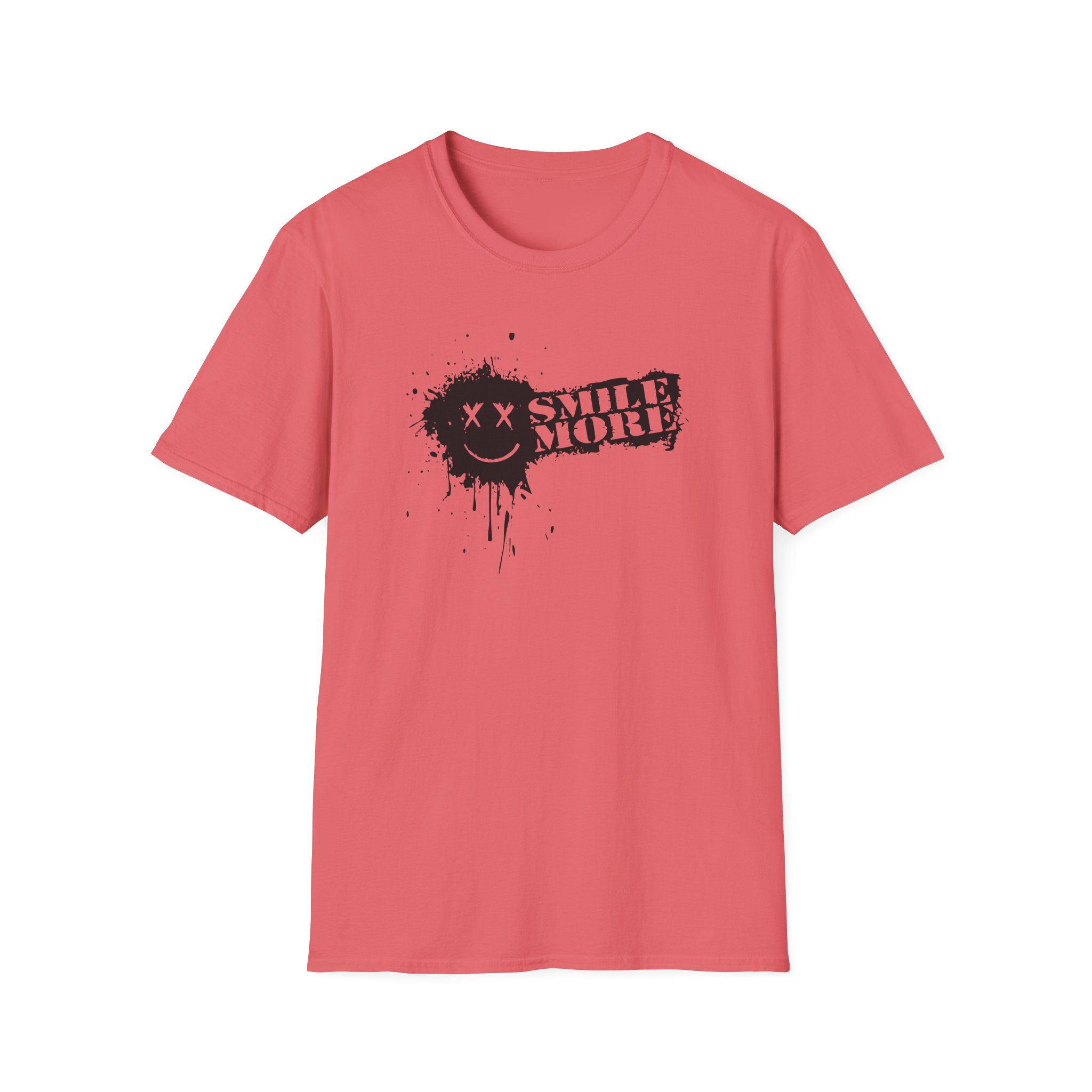 Roman Atwood Smile More Splatter Unisex Softstyle T-Shirt - Image 3