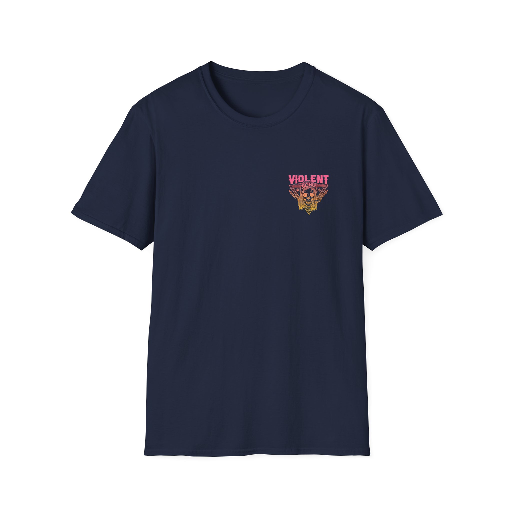 Violent Soho Blazin' Skull Gradient Unisex Softstyle T-Shirt - Image 11