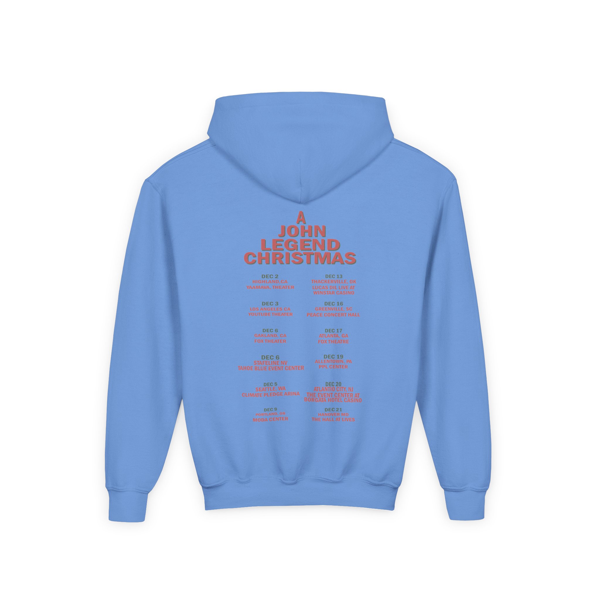 John Legend Ivory Tour Youth Heavy Blend Hooded Sweatshirt - Image 6