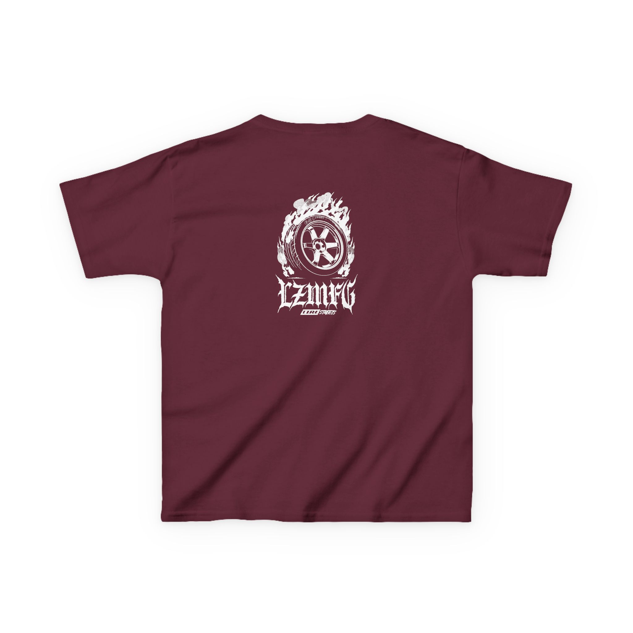 Kids Adam LZ Tire Fire Heavy Cotton™ Tee - Image 4