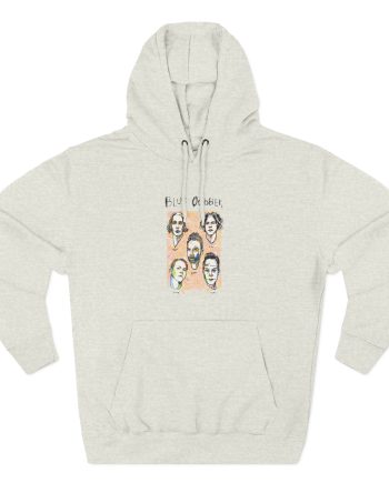 Blue October Caricature Three-Panel Fleece Hoodie