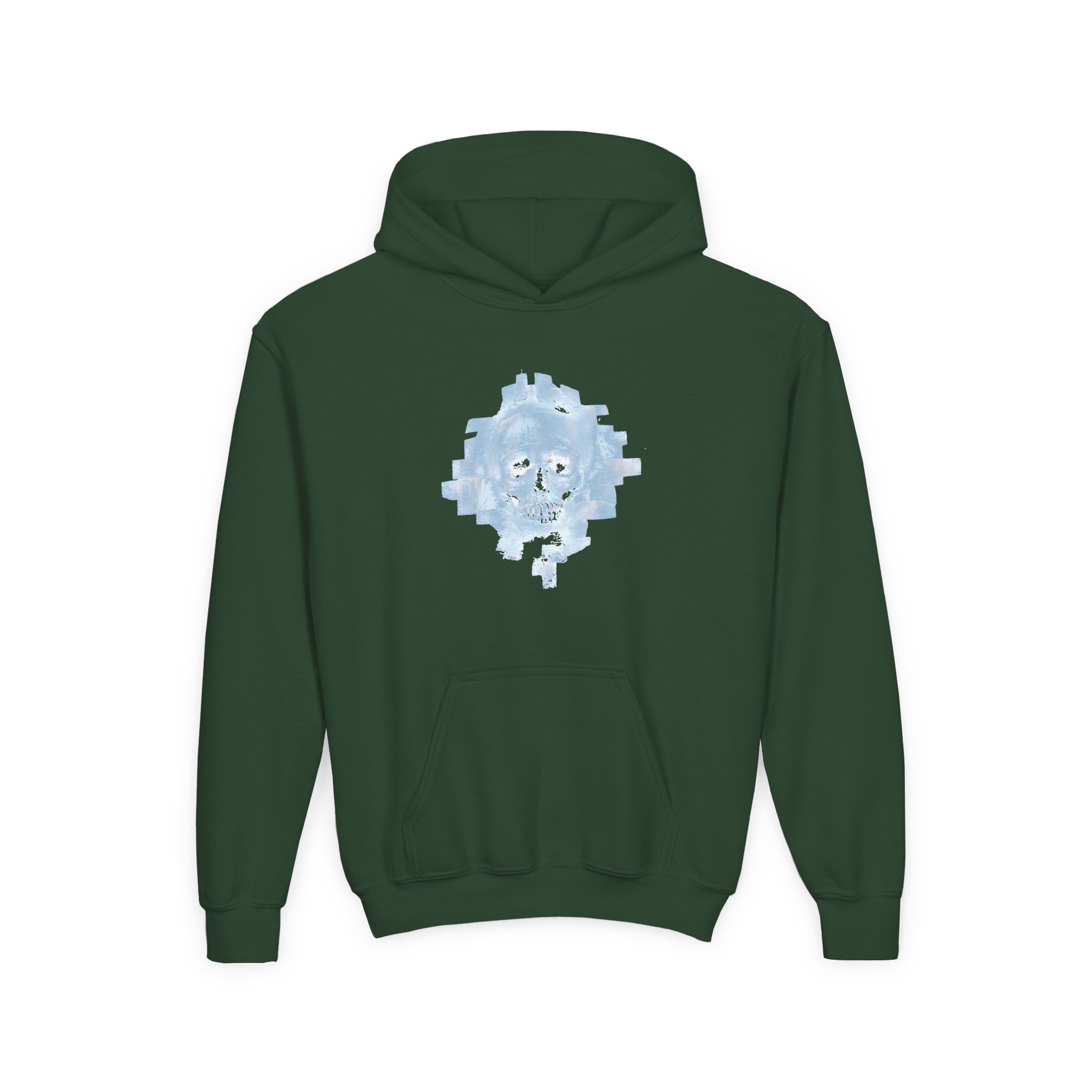 Thunderdome Skull Youth Heavy Blend Hooded Sweatshirt - Image 3