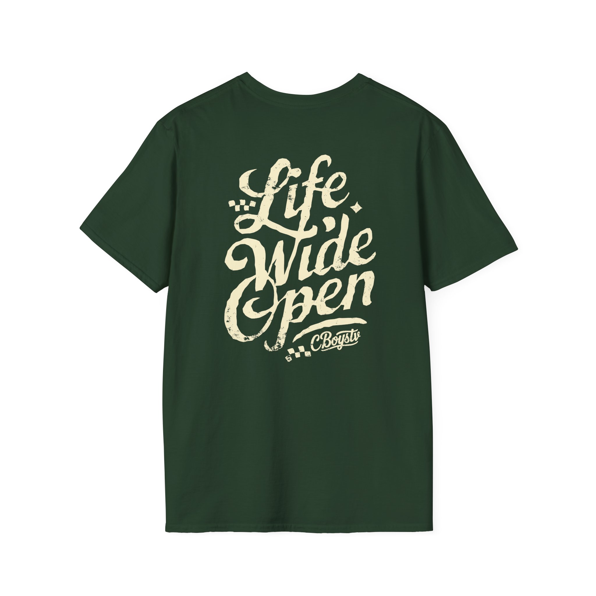 Cboystv Tan Script Unisex Softstyle T-Shirt - Image 10