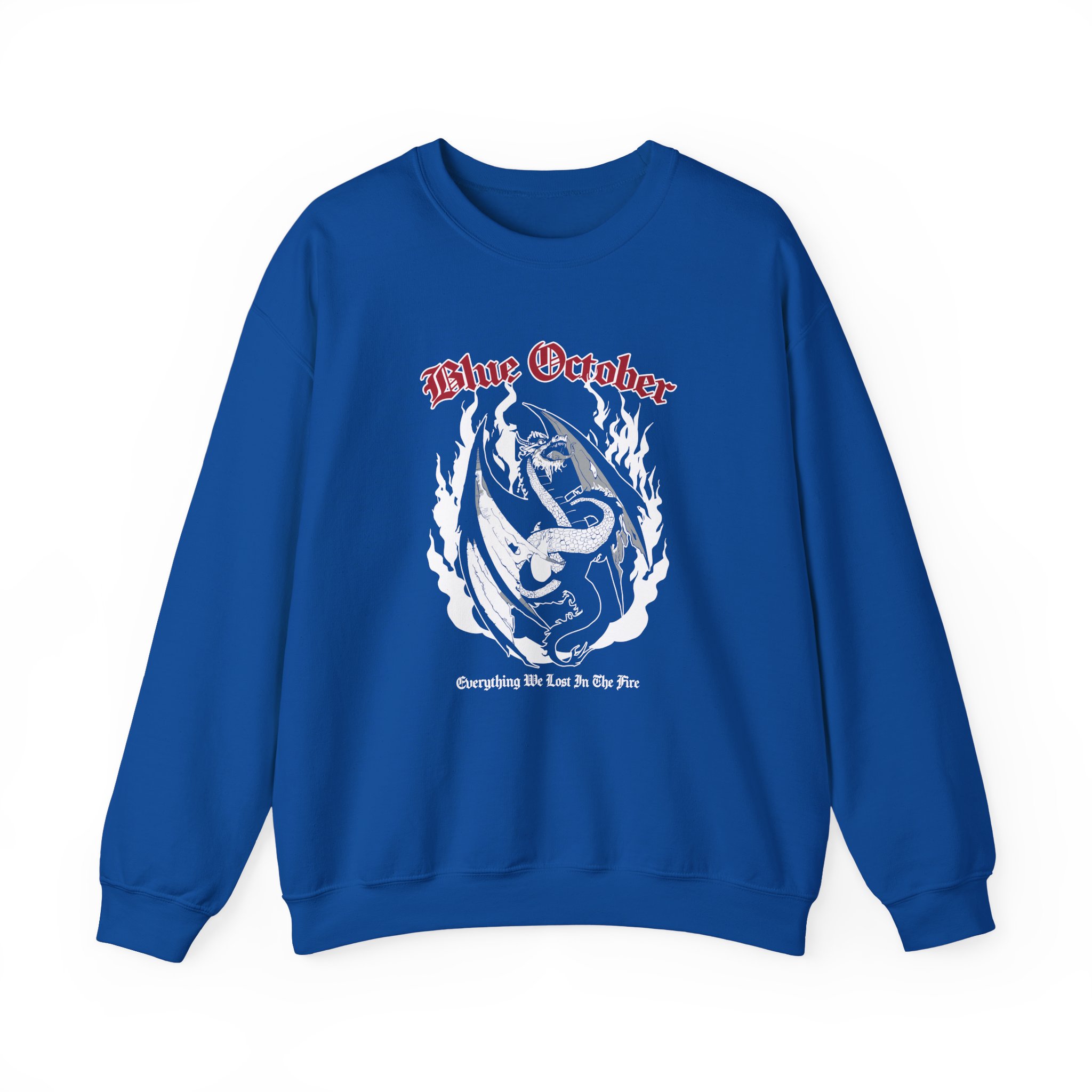 Blue October Ewlitf Dragon Unisex Heavy Blend™ Crewneck Sweatshirt - Image 9
