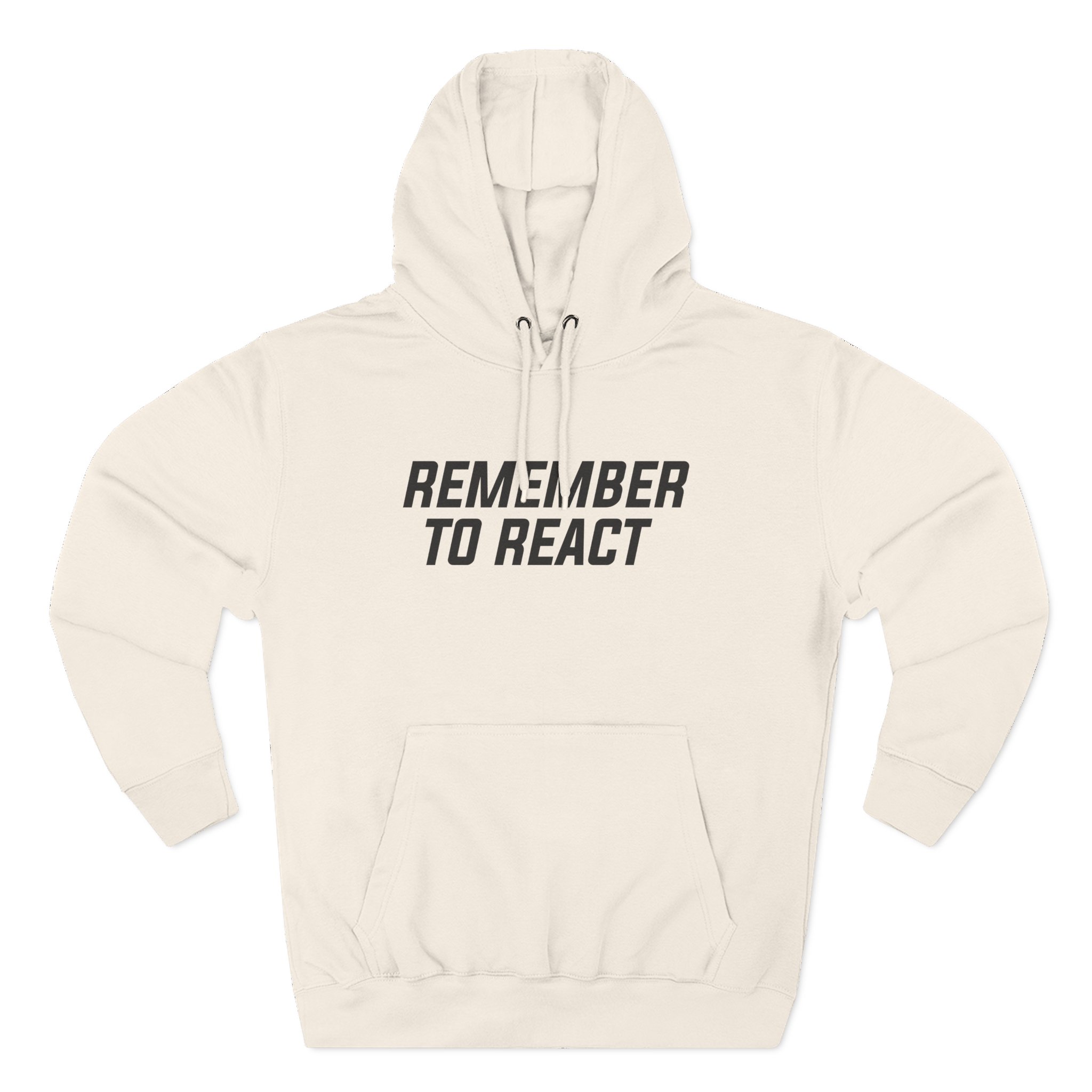 Jenny Holzer Remember to React Three-Panel Fleece Hoodie - Image 5
