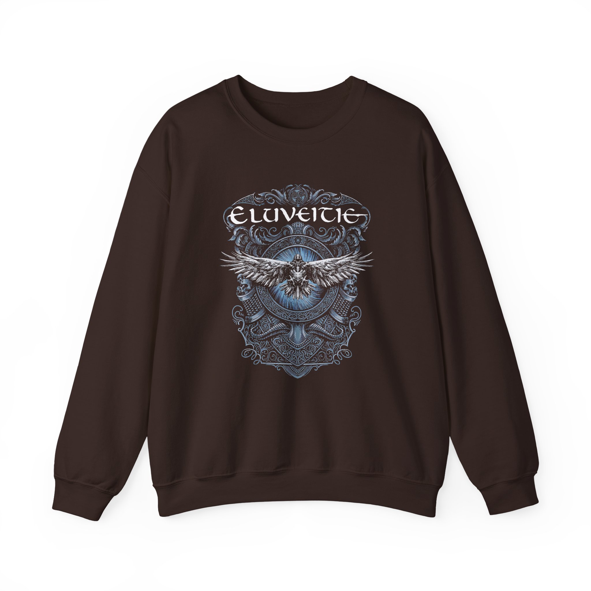 Eluveitie Dark Raven Unisex Heavy Blend™ Crewneck Sweatshirt - Image 3