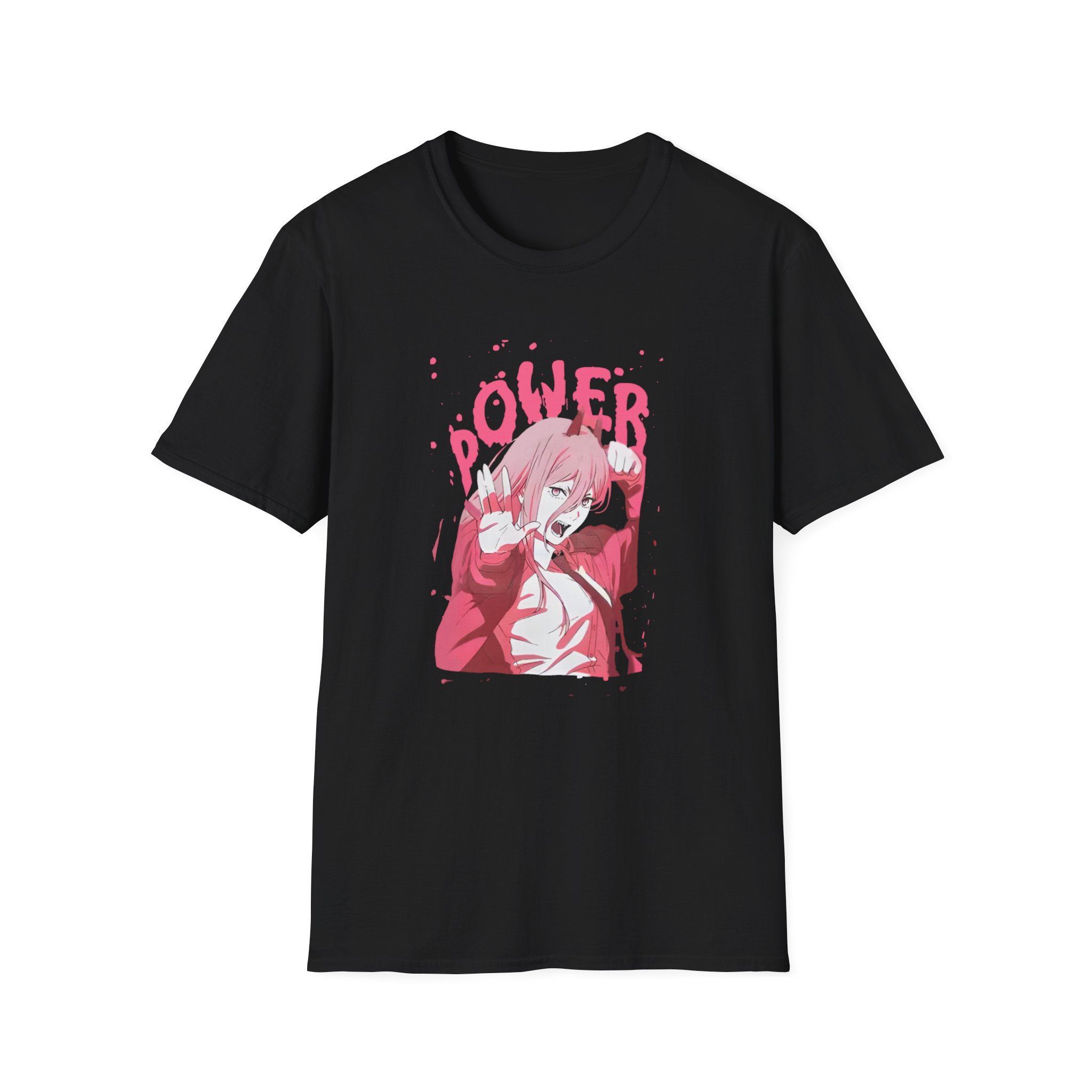 Chainsaw Man Power Splatter Unisex Softstyle T-Shirt