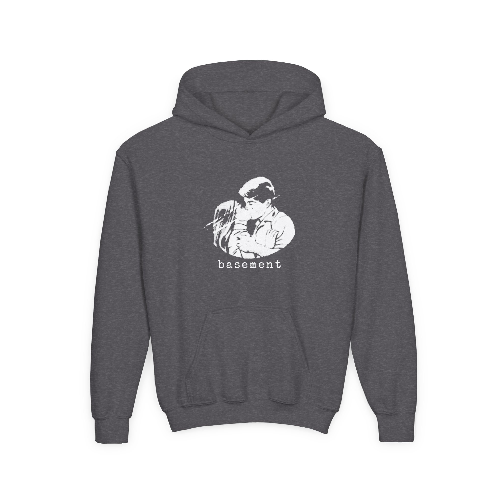 Cold Cuts Basement Couple Youth Heavy Blend Hooded Sweatshirt - Image 7