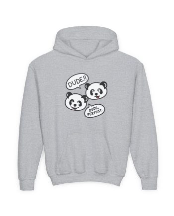 Dude Perfect Panda Comic Youth Heavy Blend Hooded Sweatshirt