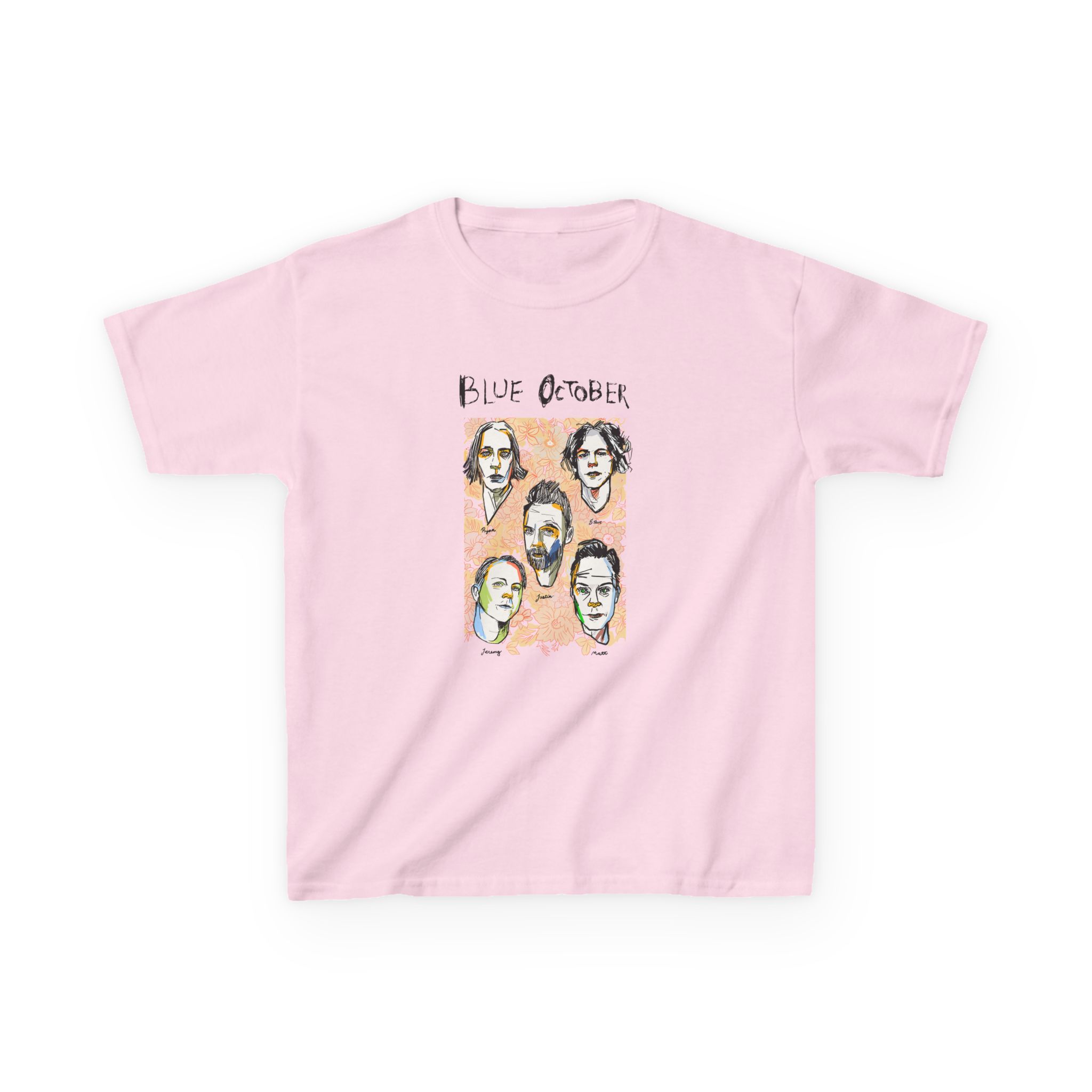 Blue October Caricature Kids Heavy Cotton™ Tee - Image 11