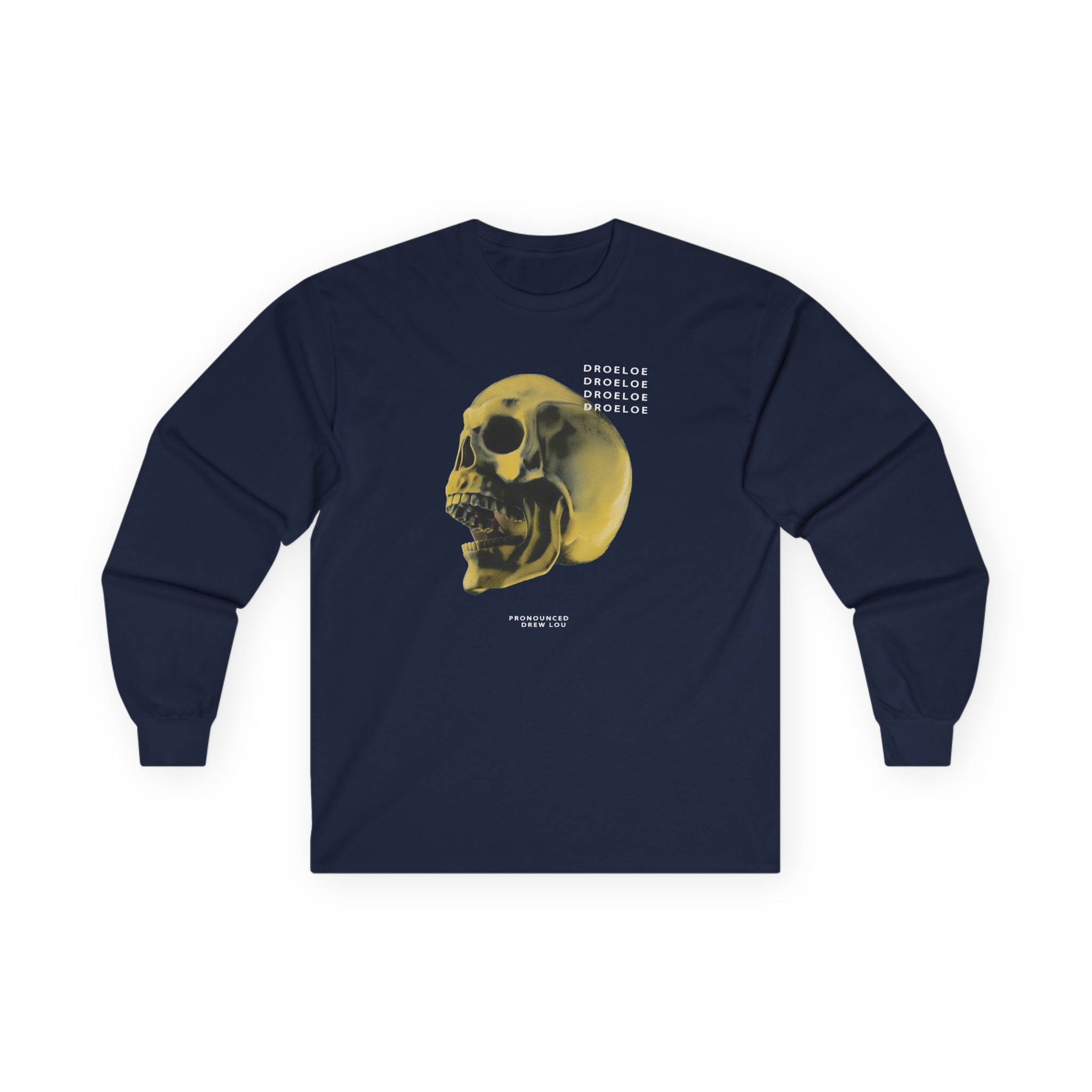 Deadbeats Gold Skull Unisex Ultra Cotton Long Sleeve Tee - Image 9