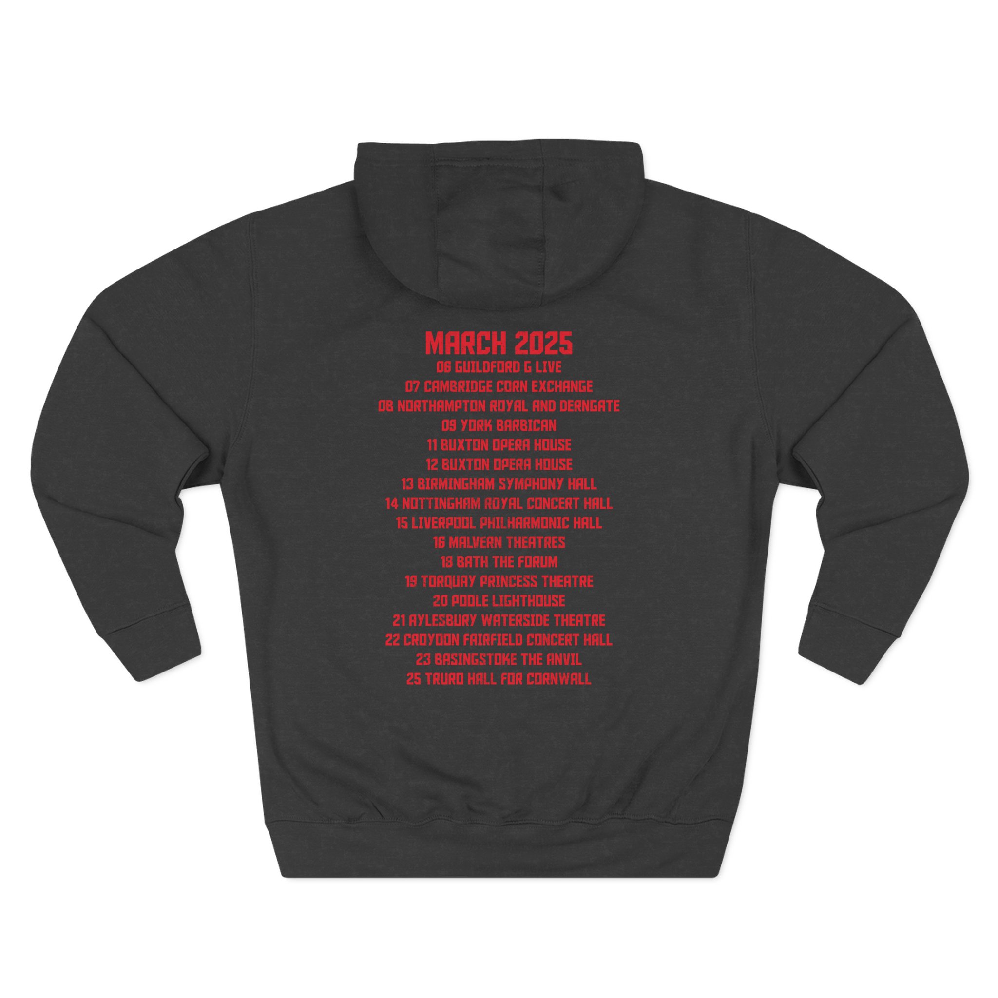 Levellers 2025 March We the Collective Tour Three-Panel Fleece Hoodie - Image 4