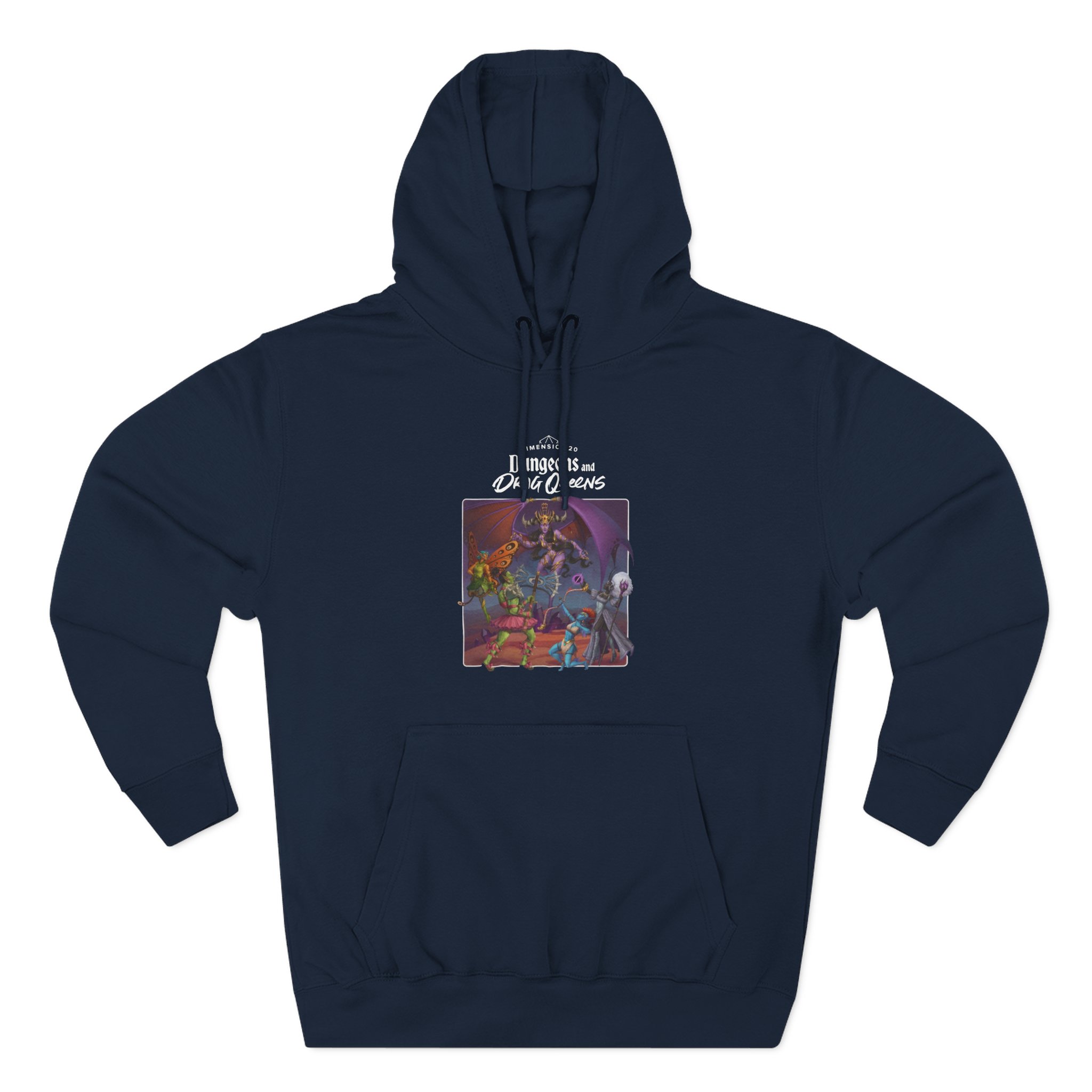 Dropout Dungeons and Drag Queens Three-Panel Fleece Hoodie - Image 7