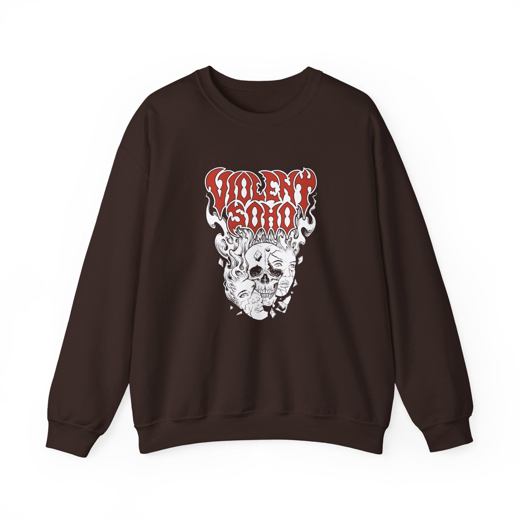 Violent Soho Murdoch Skull Unisex Heavy Blend™ Crewneck Sweatshirt - Image 5