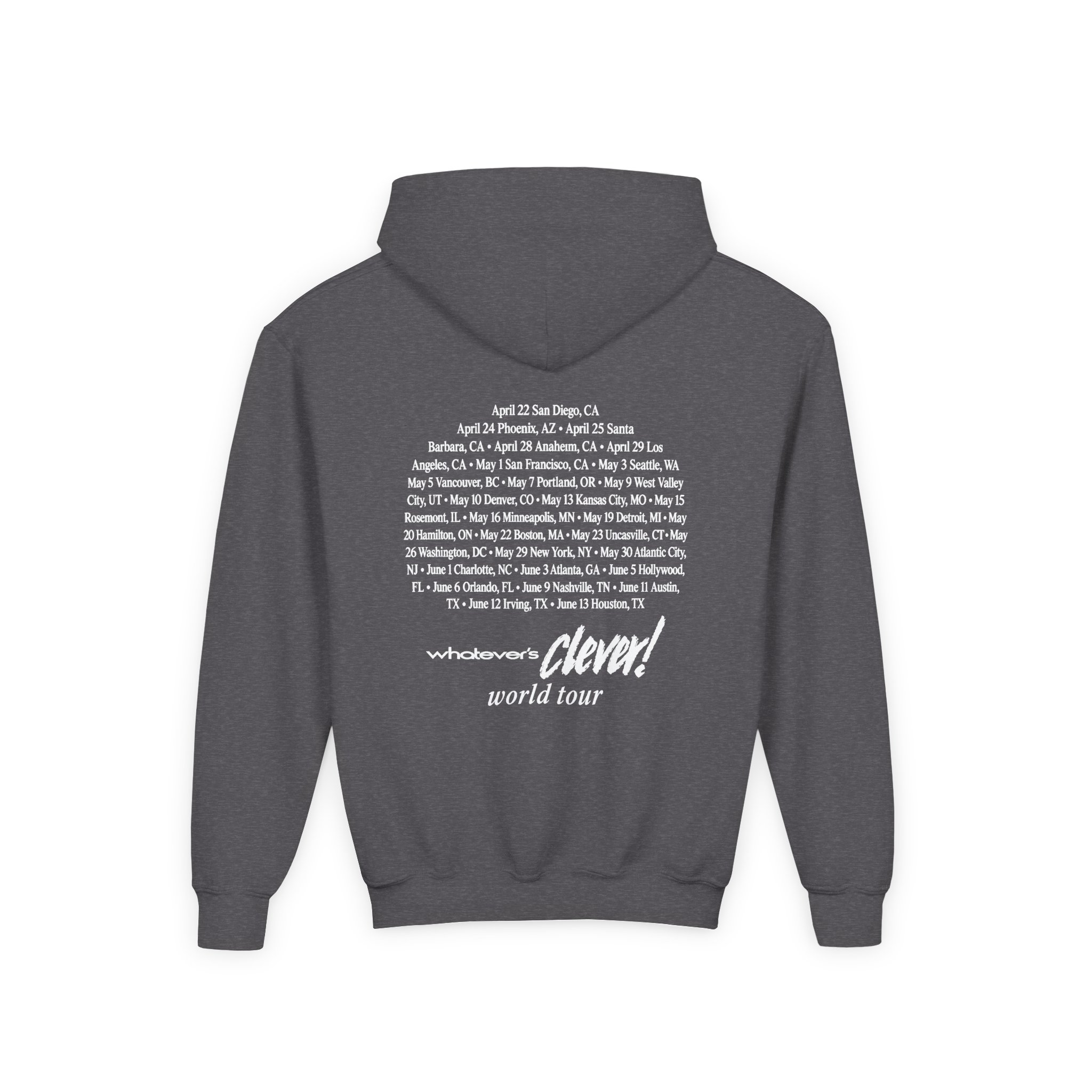 Charlie Puth Charlie Puth 2026 Tour Youth Heavy Blend Hooded Sweatshirt - Image 8