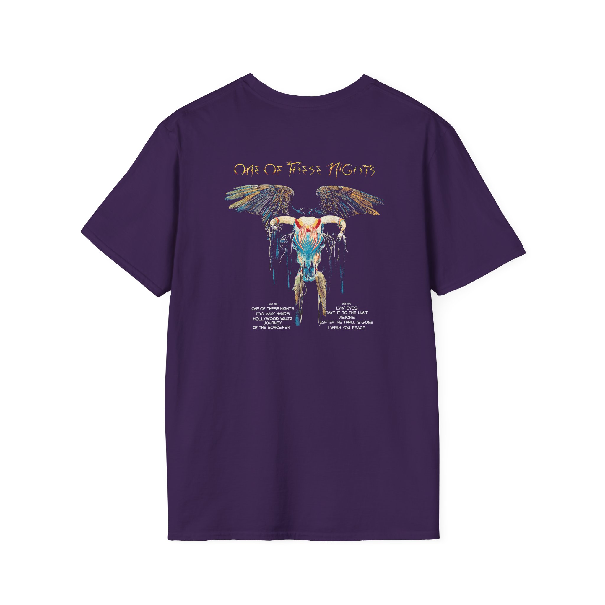 The Eagles One of These Nights Unisex Softstyle T-Shirt - Image 8