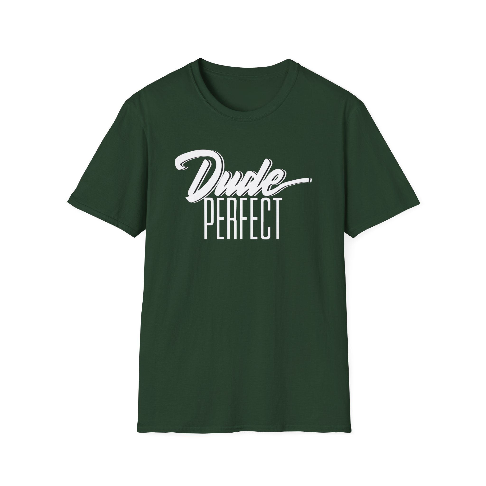 Dude Perfect Dude Script Unisex Softstyle T-Shirt - Image 7