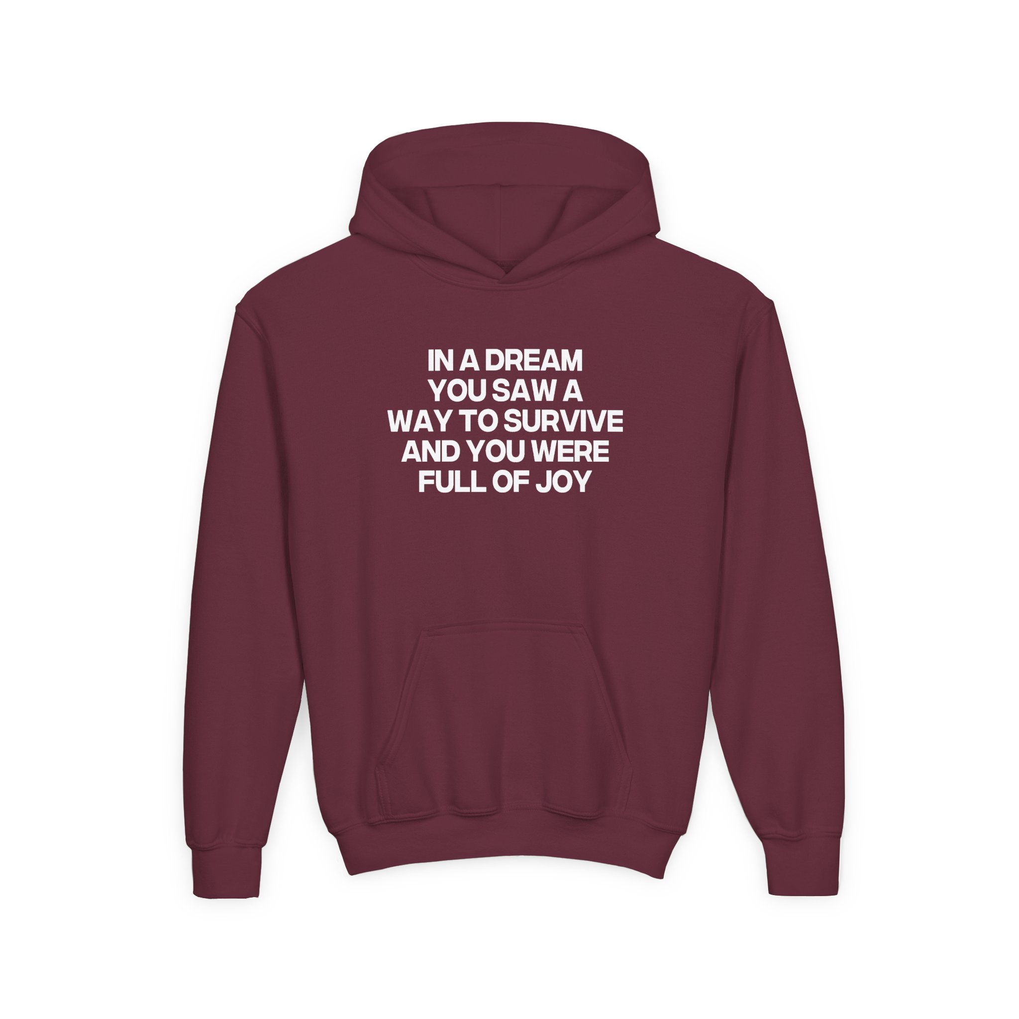 Jenny Holzer 1992 Youth Heavy Blend Hooded Sweatshirt - Image 3