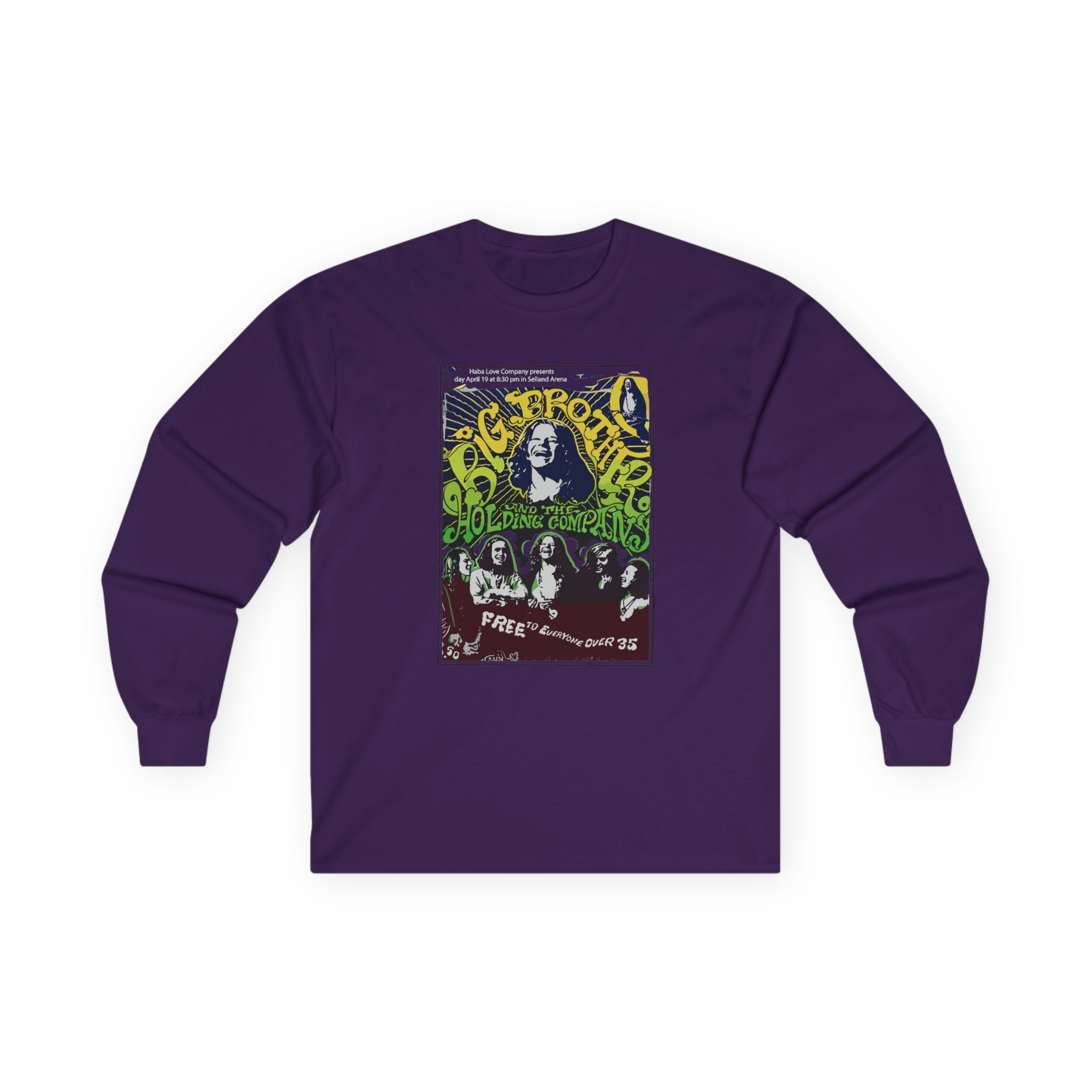 Janis Joplin Free to Everyone Unisex Ultra Cotton Long Sleeve Tee - Image 7