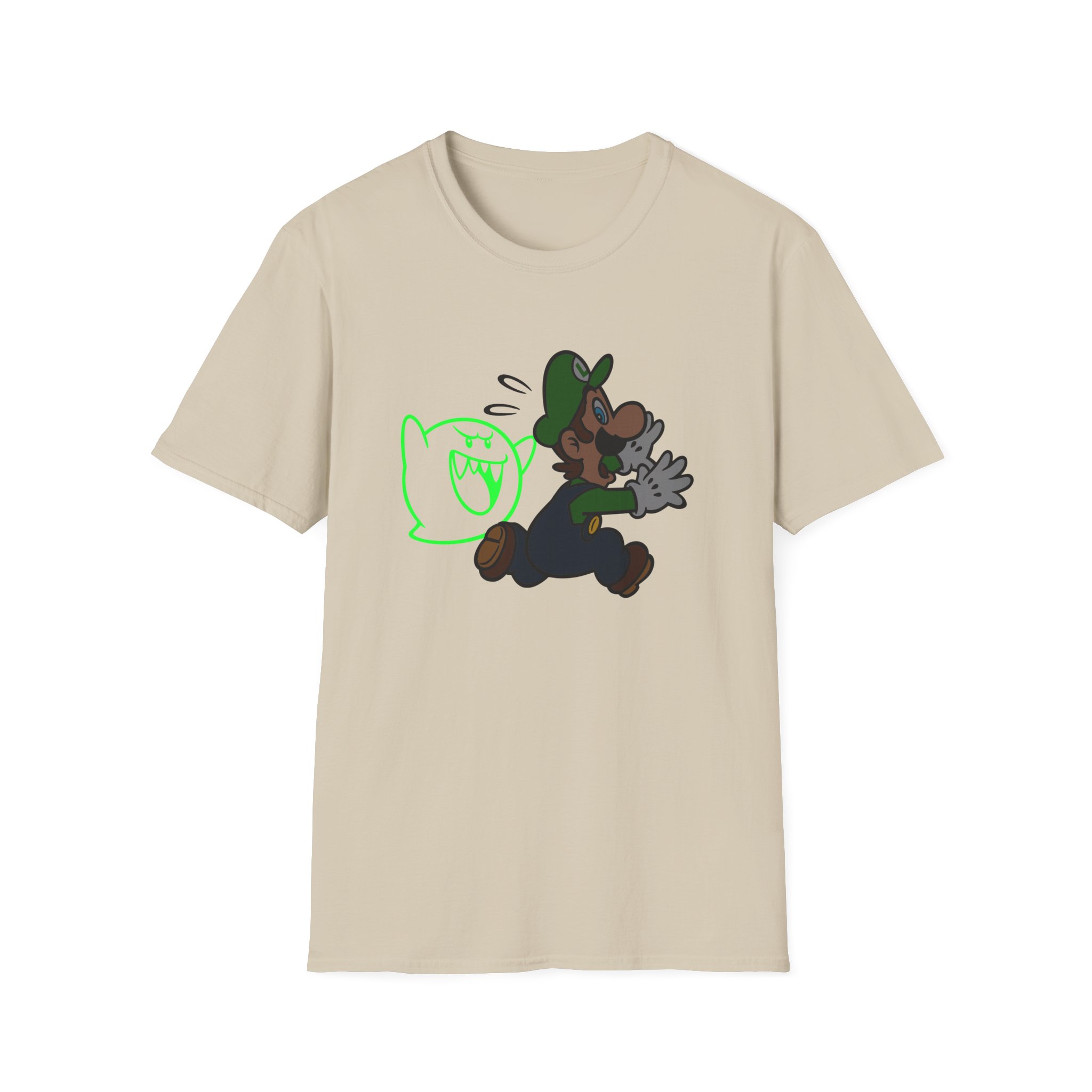 NTD Luigi™ and Boo Unisex Softstyle T-Shirt - Image 7