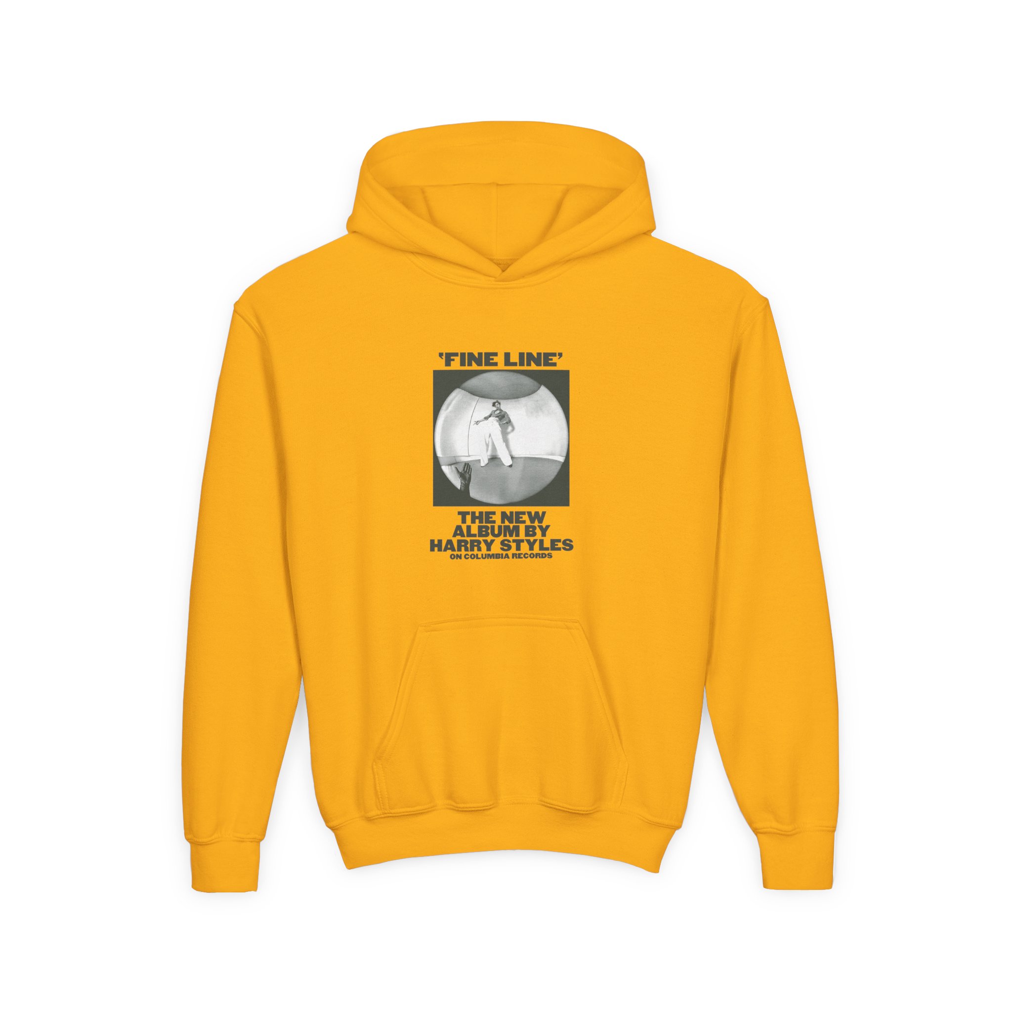 Love on Tour Fine Line Youth Heavy Blend Hooded Sweatshirt - Image 5