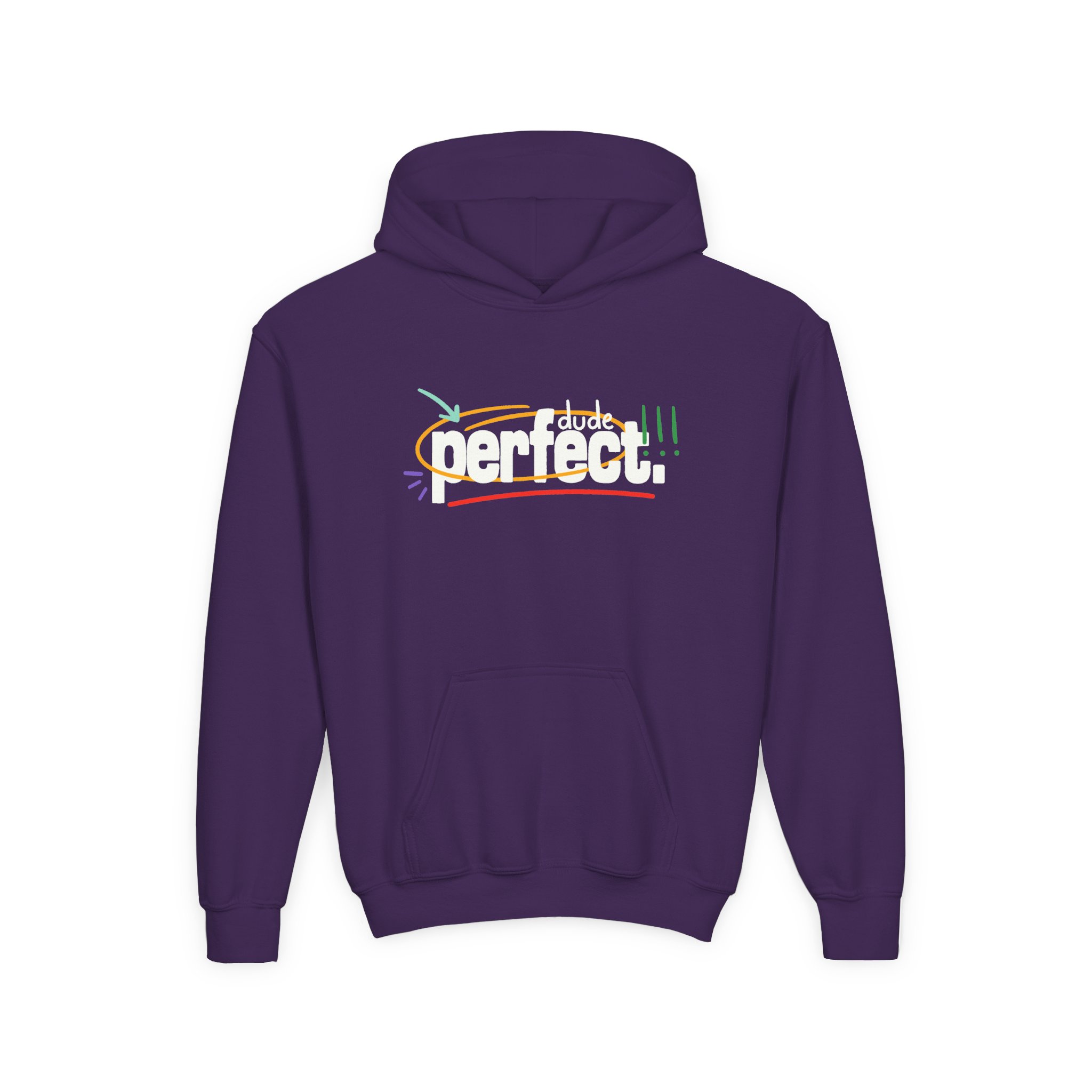 Dude Perfect Youth Heavy Blend Hooded Sweatshirt - Image 11