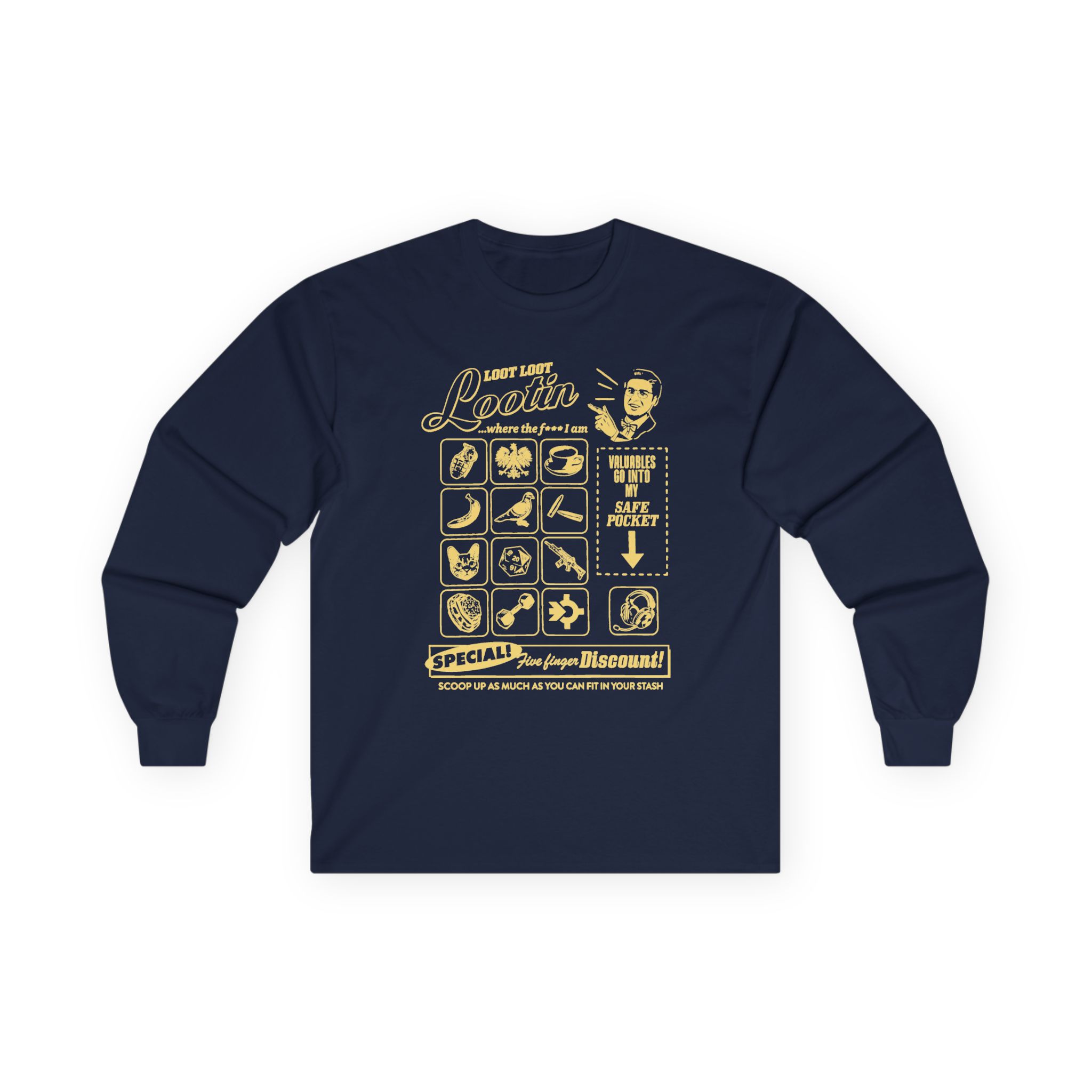 Shroud Loot Loot Unisex Ultra Cotton Long Sleeve Tee - Image 9
