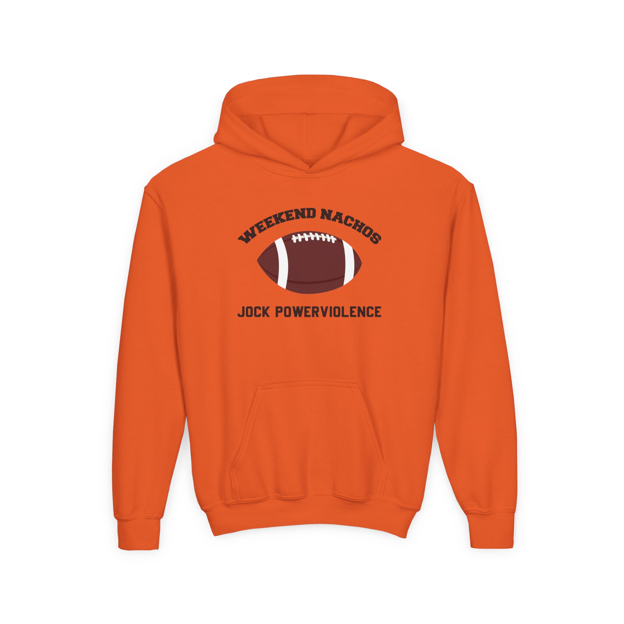 Youth Weekend Nachos Jock Heavy Blend Hooded Sweatshirt - Image 5