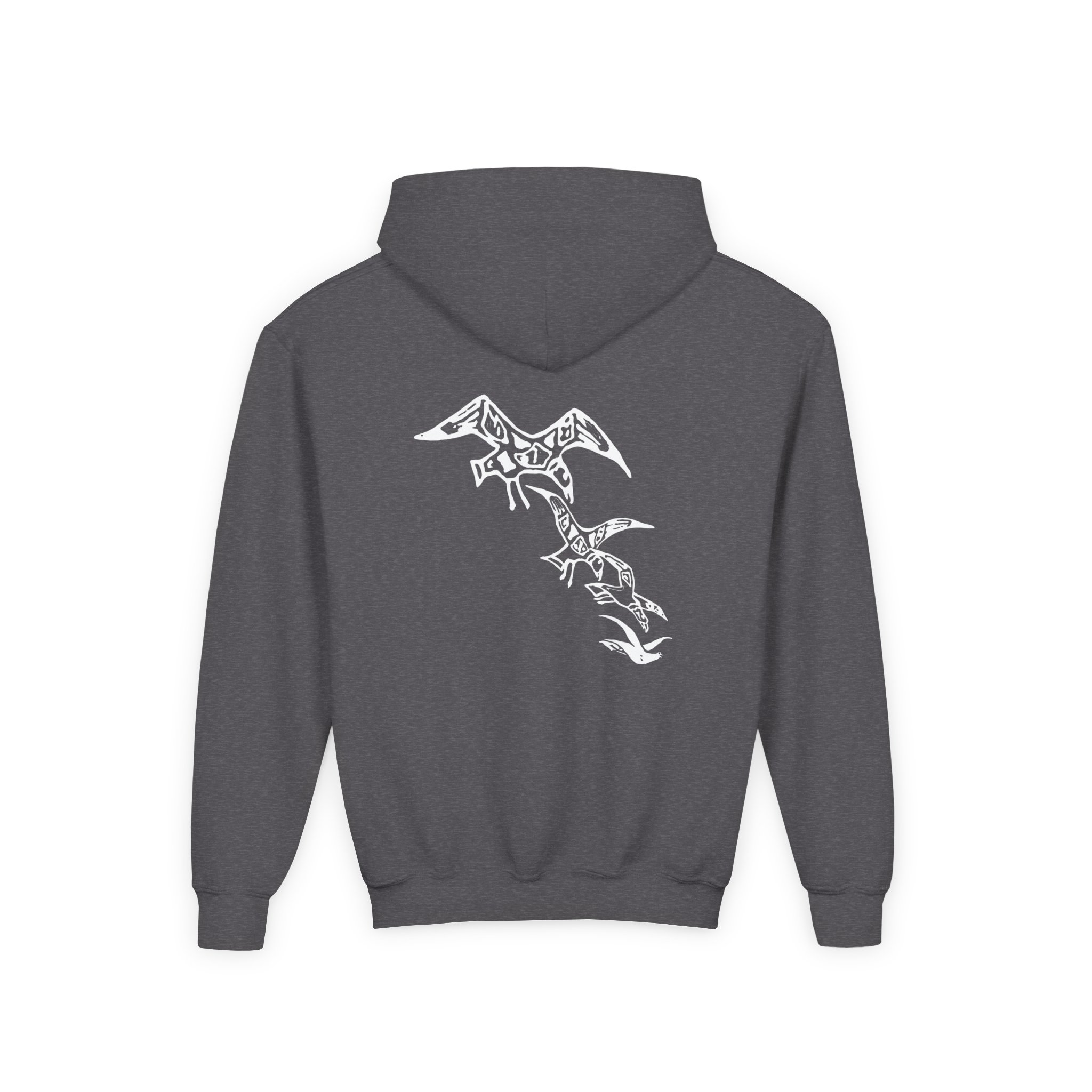 A Flock of Seagulls I Ran Tour Youth Heavy Blend Hooded Sweatshirt - Image 6