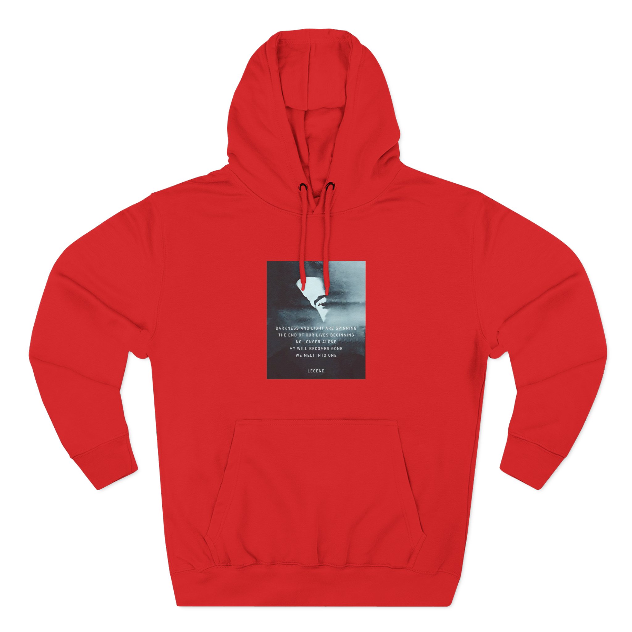 John Legend Darkness Lyrics Three-Panel Fleece Hoodie - Image 27