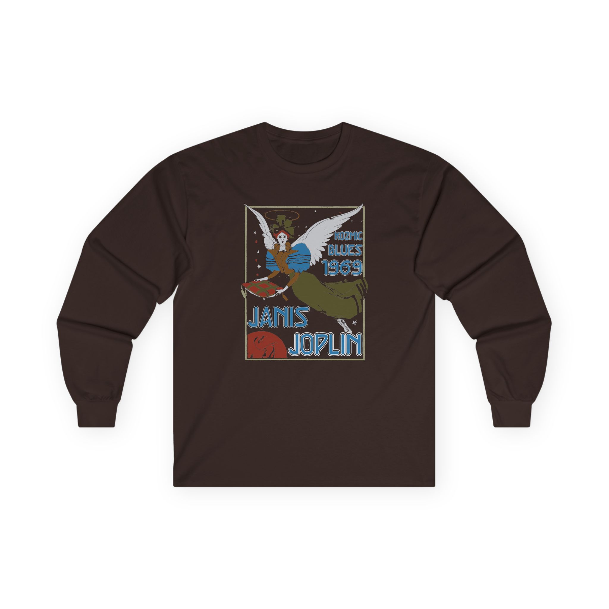 Janis Joplin Kozmic Blues 1969 Unisex Ultra Cotton Long Sleeve Tee - Image 3