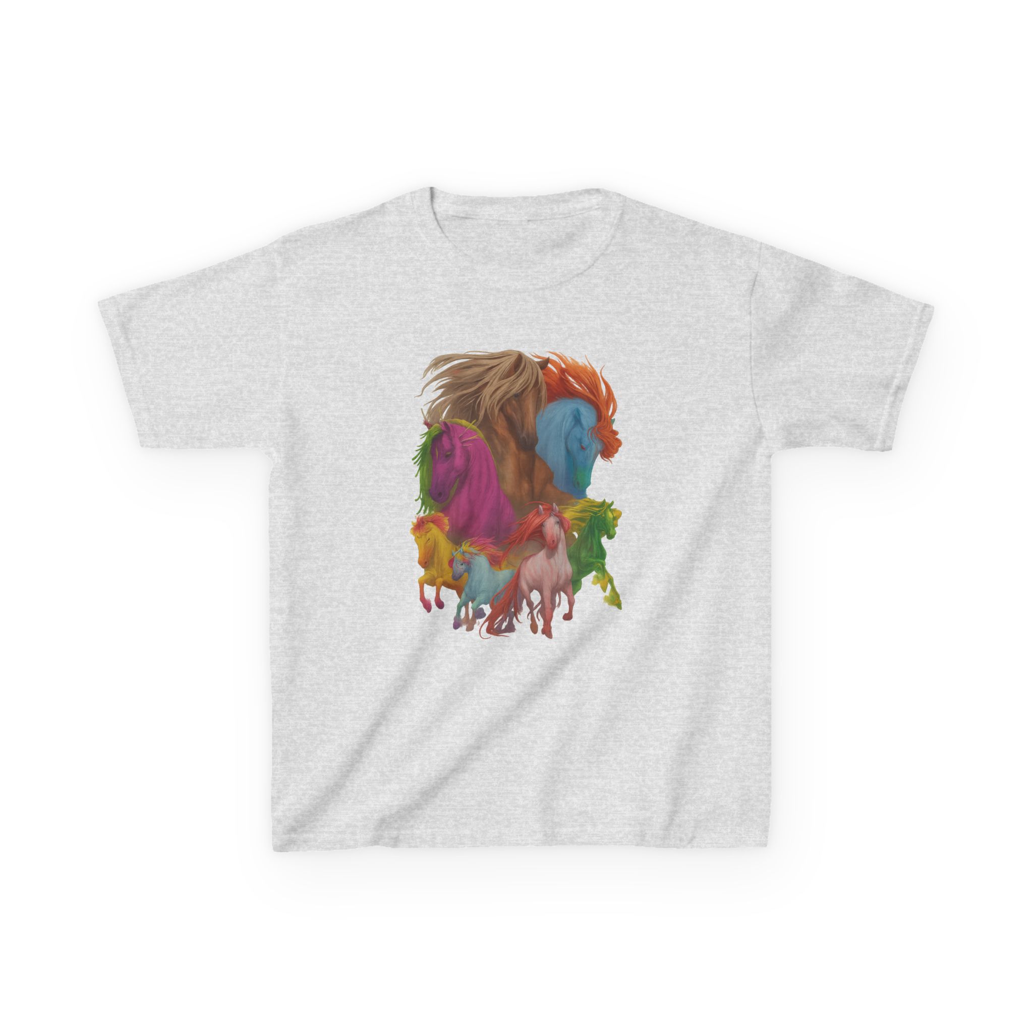 Dropout Dimension 20 The Seven Magic Horse Kids Heavy Cotton™ Tee - Image 5