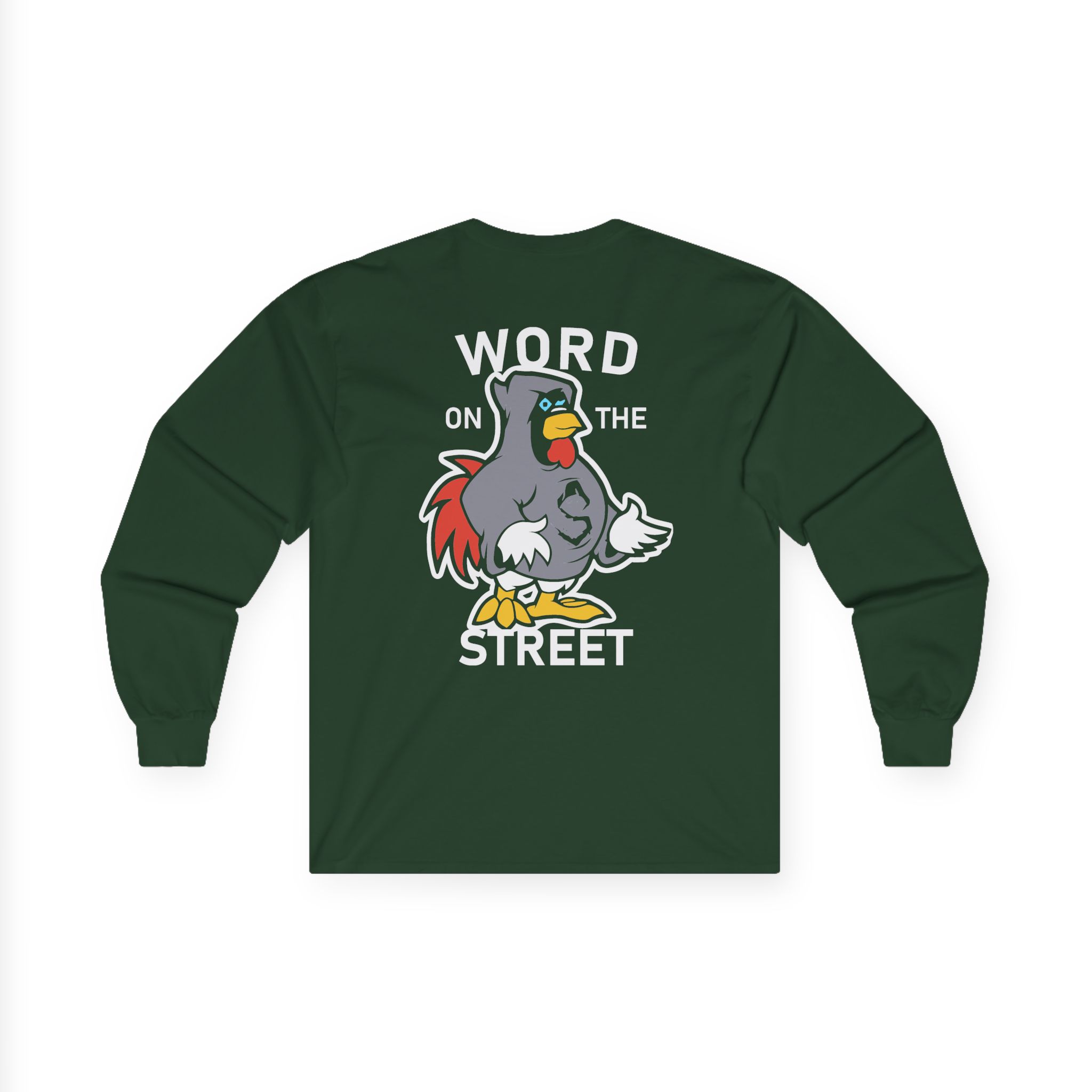 Shroud Chicken Word On The Street Unisex Ultra Cotton Long Sleeve Tee - Image 8